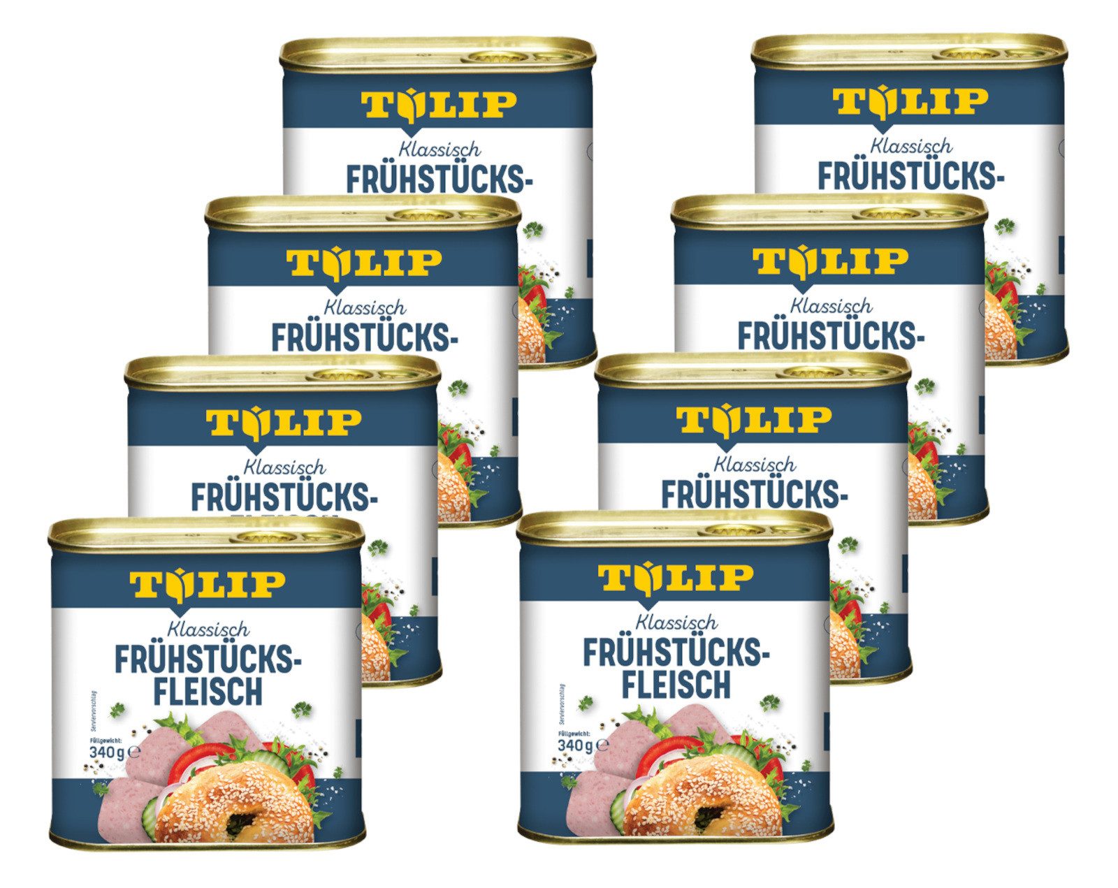 TULIP Wurstkonserve Frühstücksfleisch 340g Original Dänische Delikatesse Konservendose, 340 g, Frühstücksfleisch