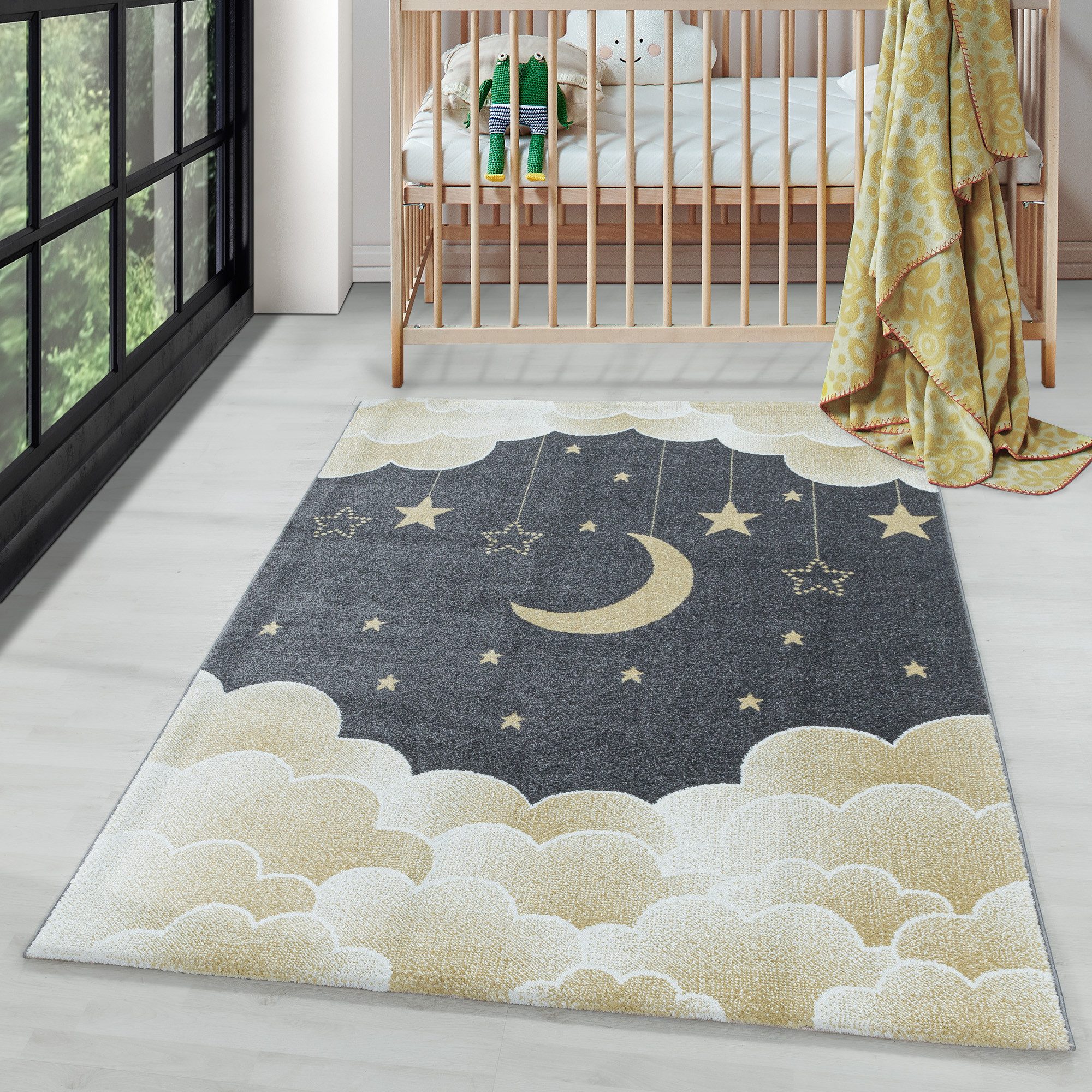 Carpettex Kinderteppich Mond- und Sterne Design, günstig online kaufen