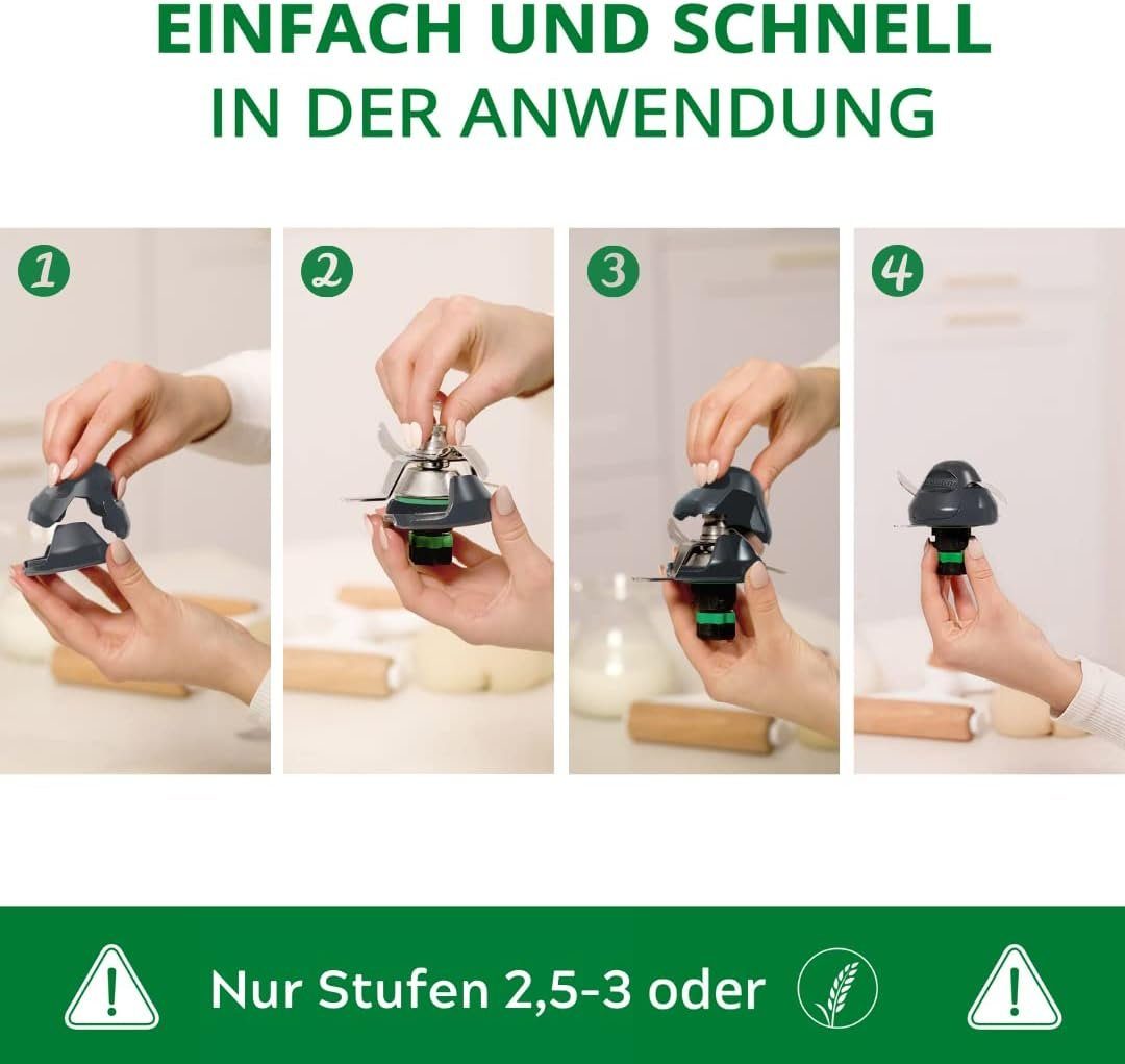Leckerhelfer - automatisch Lecker Küchenmaschinen Zubehör-Set TeigPRO - passend für den Thermomix TM5, TM6 und TM7, Zubehör für den Thermomix