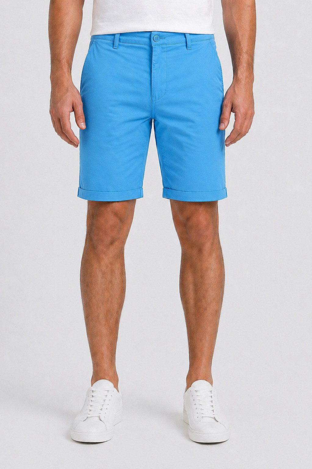 Smith & Solo Chinoshorts Kurze Hosen Herren, Baumwolle Shorts Männer Sommer Elasthan, Bermuda, Casual