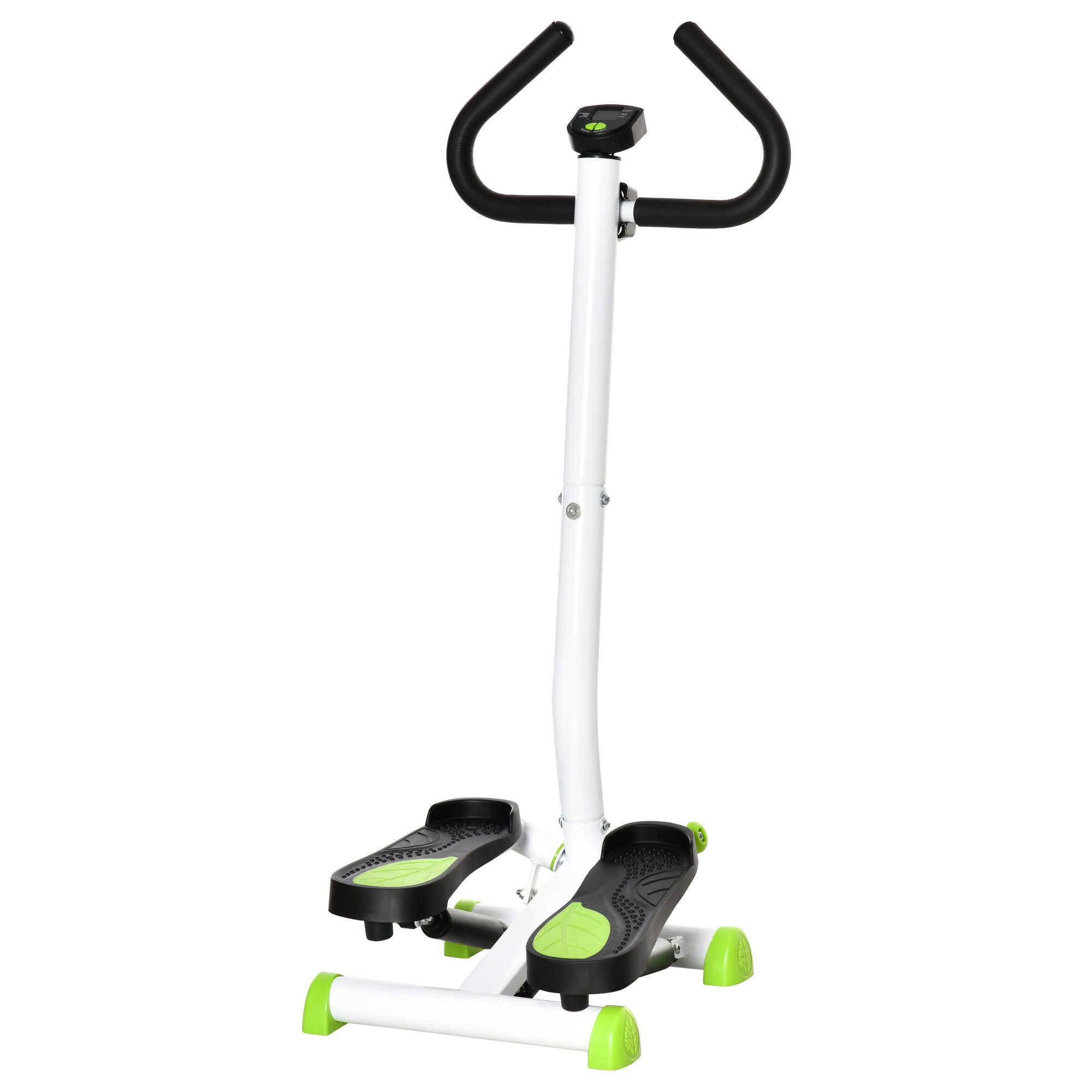 Stepper Fitness Swing Stepper mit LCD Bildschirm & Handgriff, Hometrainer