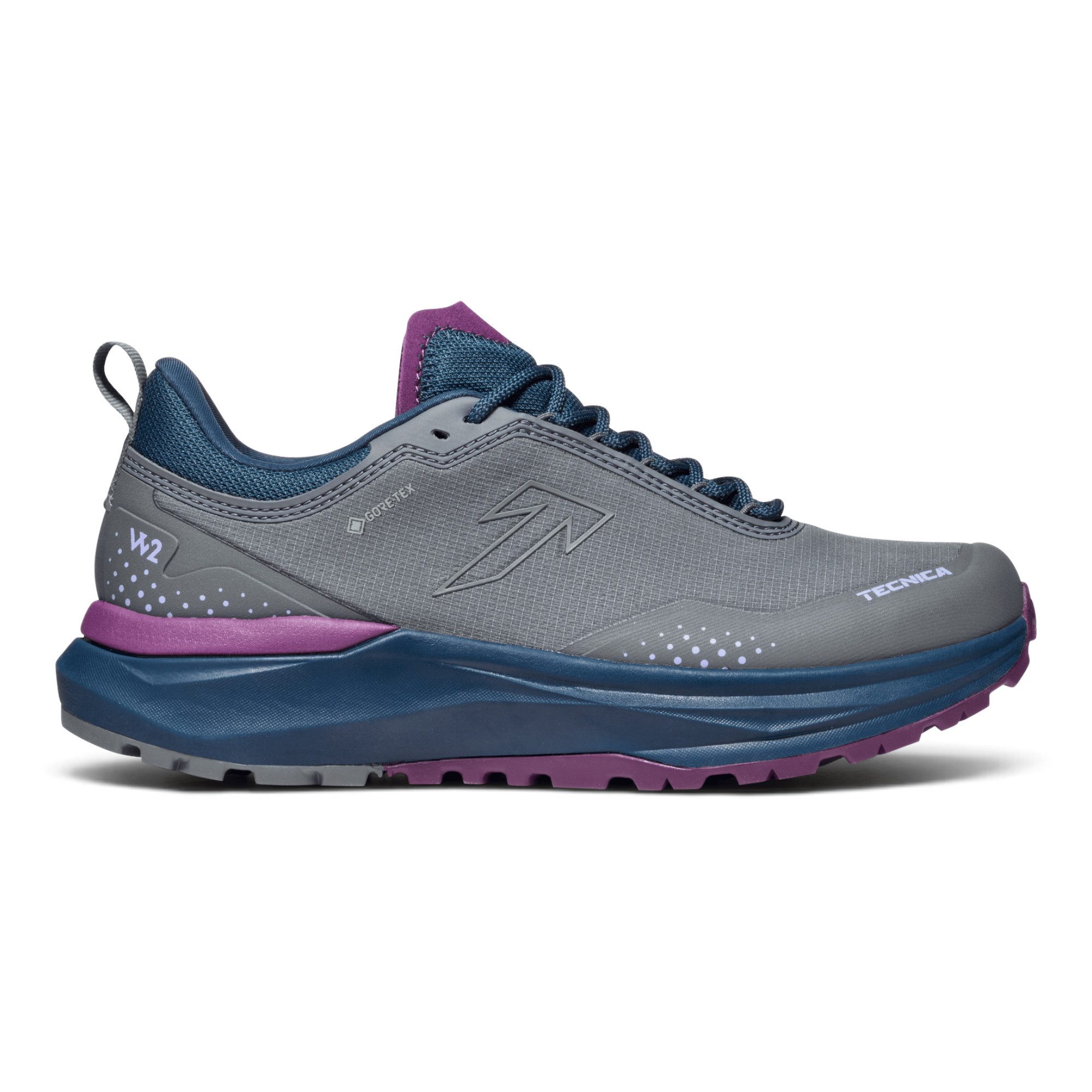 TECNICA Agate Lite GTX (wasserdicht, Speed-Hiking) grau/violett Damen Wanderschuh