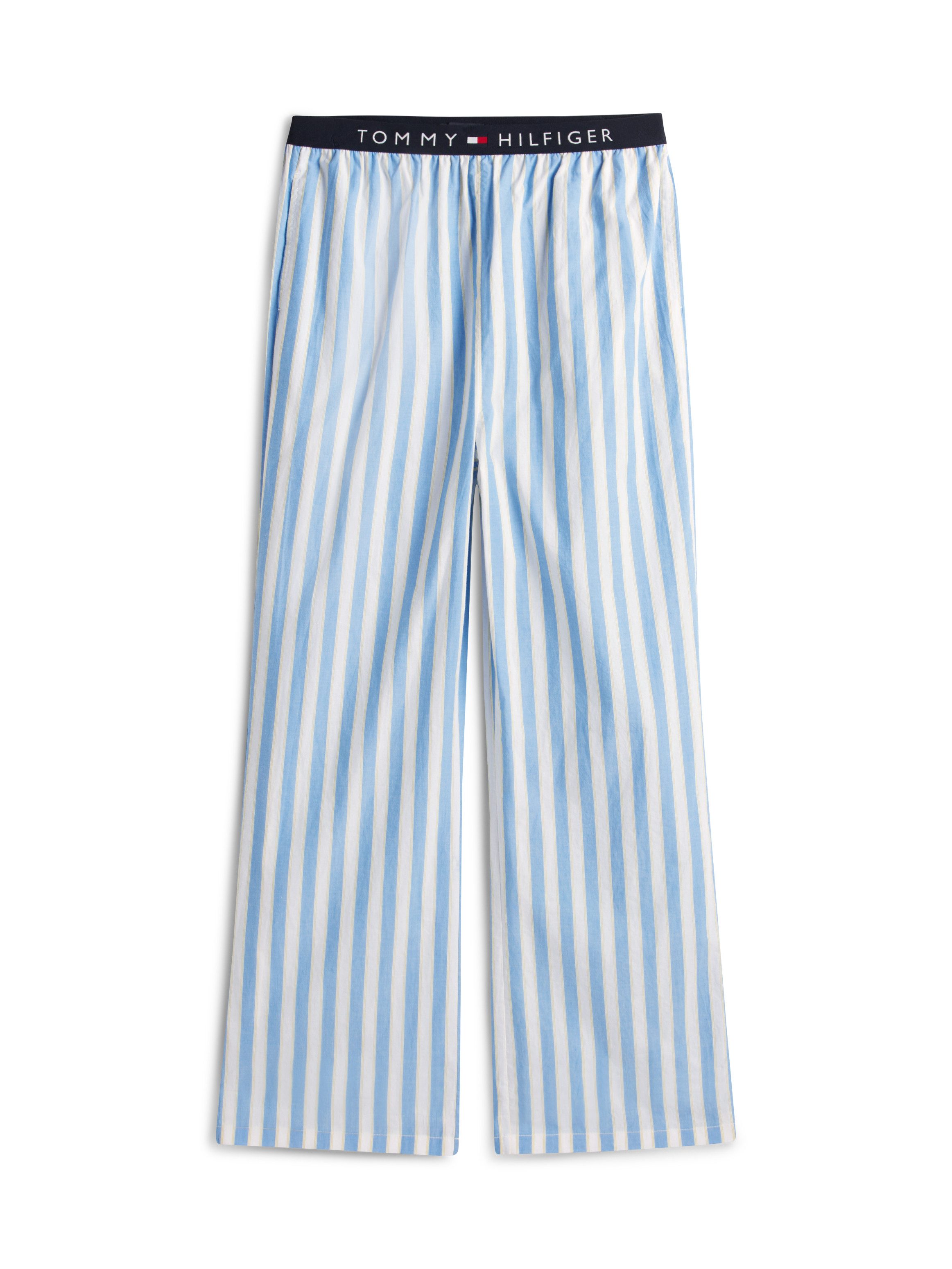 Tommy Hilfiger Underwear Pyjama LS WOVEN Pyjama SET PRINT (2 tlg) mit Rundhals, Hose kariert, mit elastischem Bund