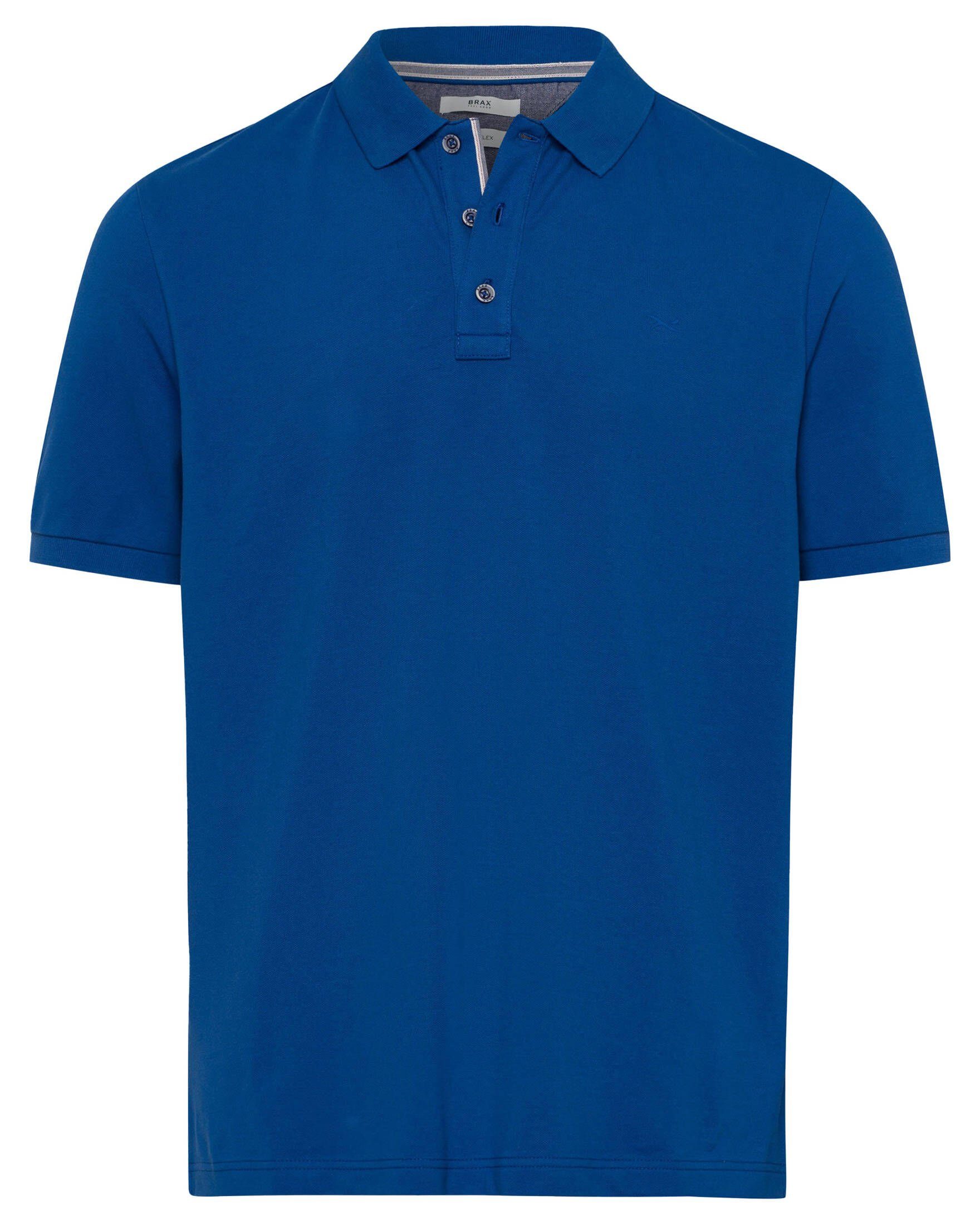 Brax Poloshirt Herren Poloshirt STYLE.PETE (51) blau U (1-tlg)