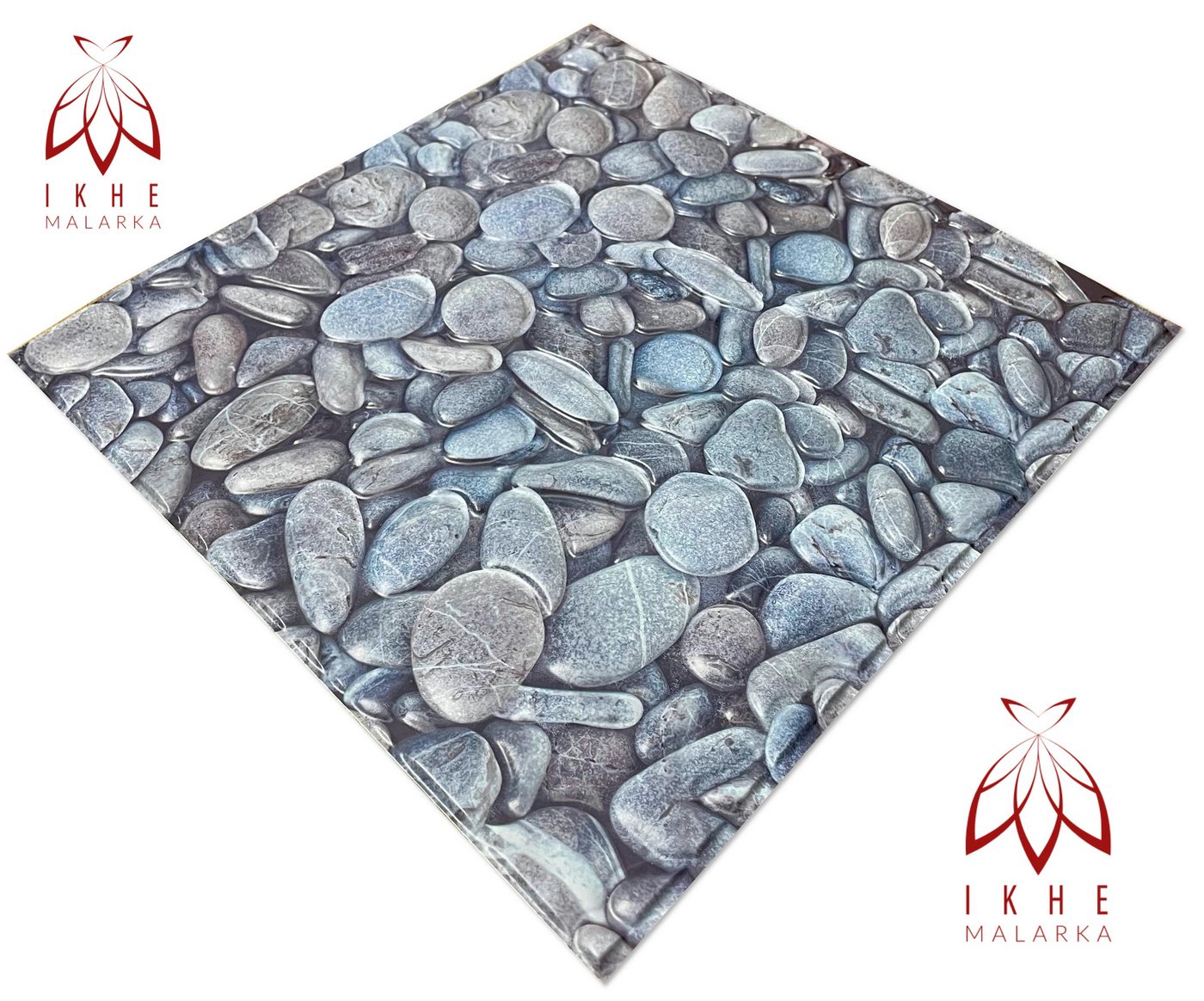 Thumbnail - IKHEMalarka 3D Wandpaneel Tapeten 3D Paneele PVC Schaum SELBSTKLEBEND, BxL: 30,00x30,00 cm, 0,09 qm, Tapete mit Steinopt...