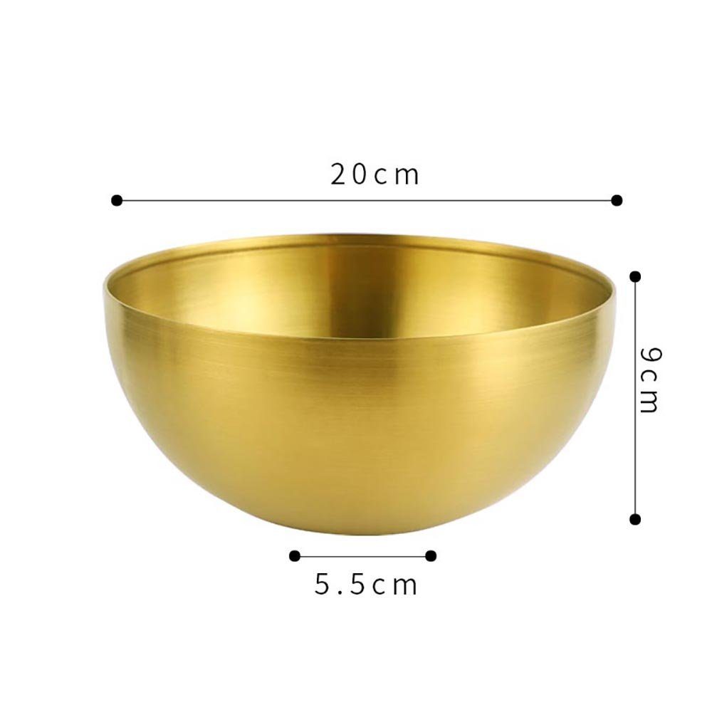 mixed24 Salatschüssel Salatschüssel Set aus Edelstahl Schüssel Schale Gold Silber, (4-tlg)
