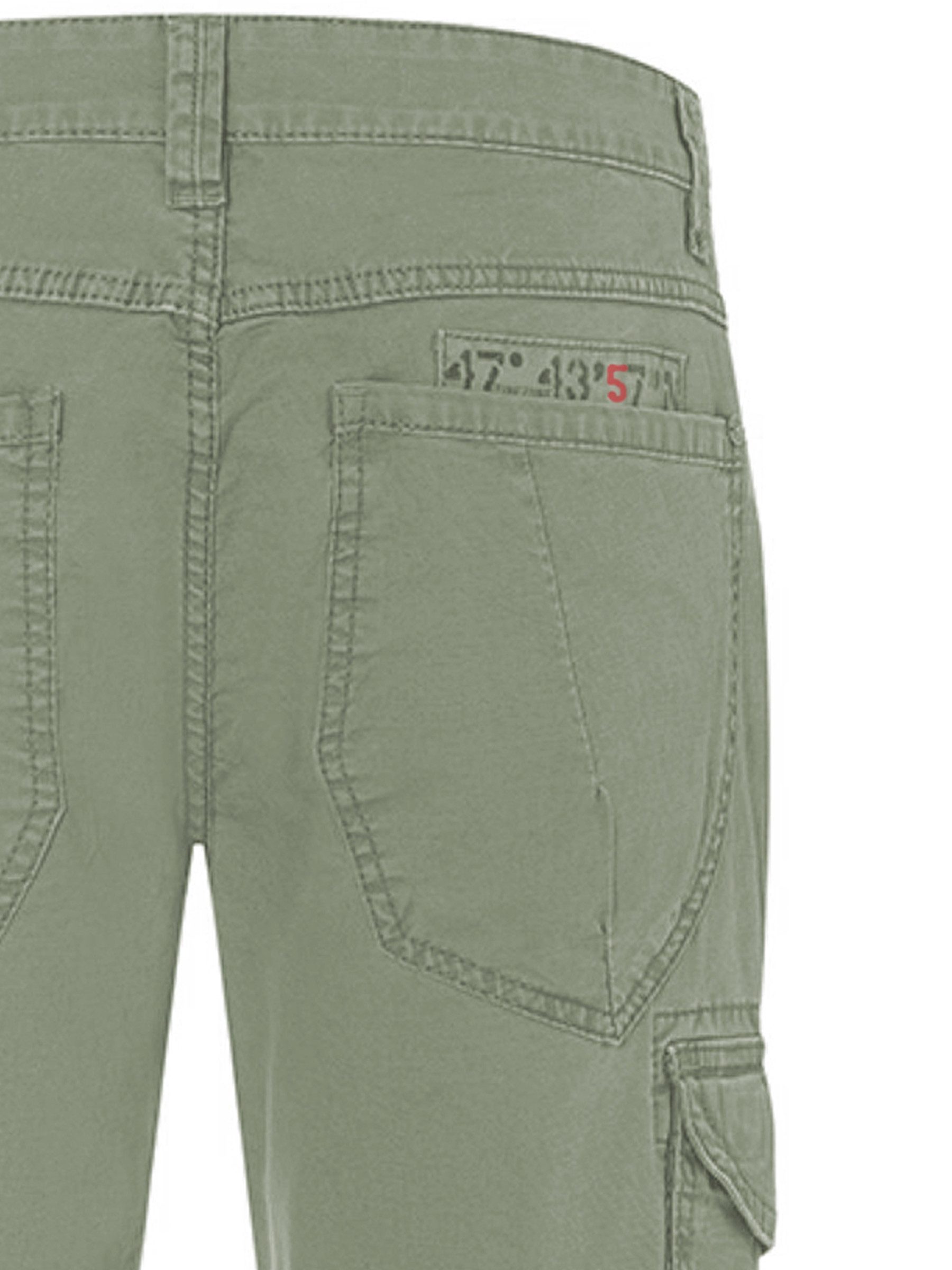 TIMEZONE Cargohose Gerader Schnitt normale Passform für Herren (1-tlg) Baumwolle Normal Fit Einfarbig elastisch Reißverschluss – Bild 3 von 4