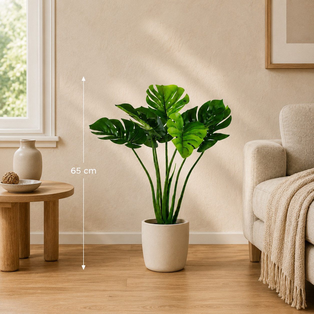 Kunstpflanze Künstliche Pflanzen, Große Kunstpflanzen im Topf Olive, Monstera, Yucca, Agave, Palmfarn, Geigenfeige, PASCH, wie echt