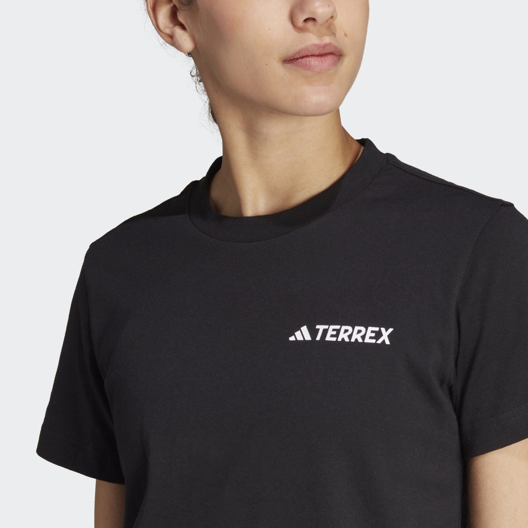 Funktionsshirt ALTITUDE TERREX Black adidas GRAPHIC TERREX T-SHIRT