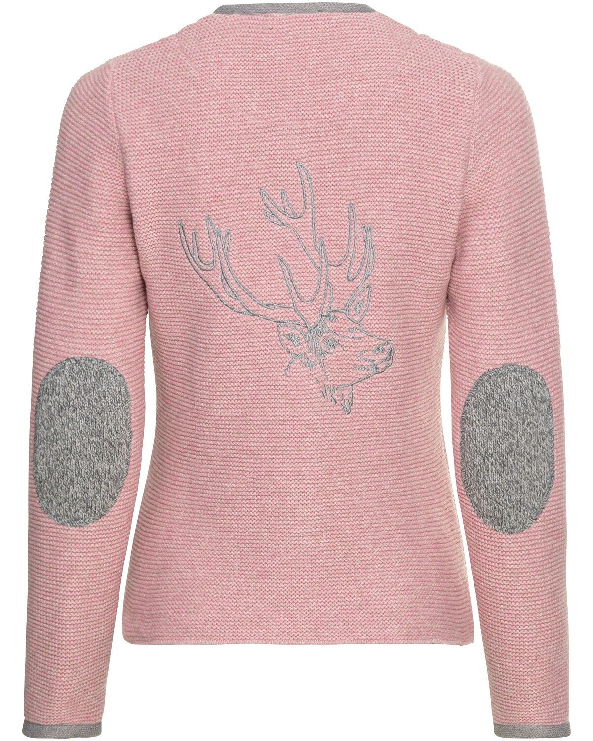 Reitmayer Strickjacke Linksstrickjacke mit Hirschstick günstig online kaufen