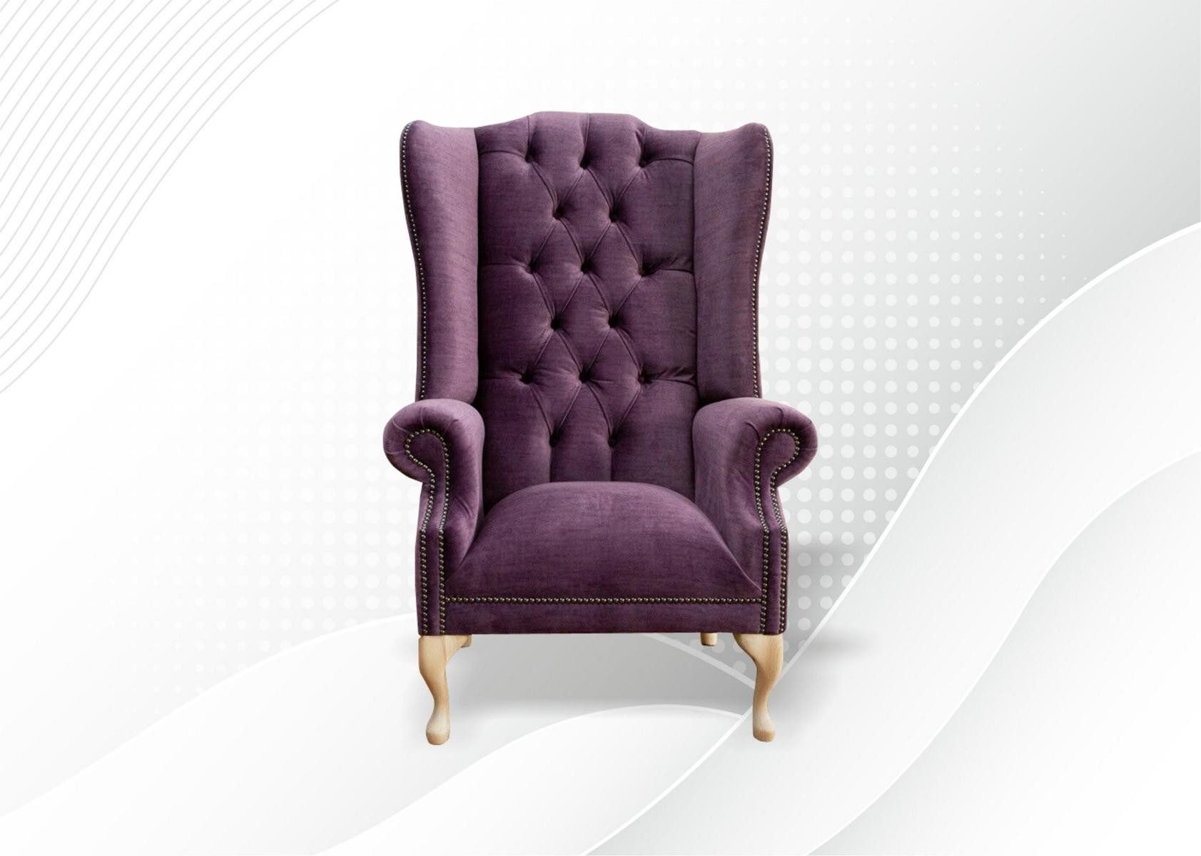 JVmoebel Кресла Chesterfield Кресла Sofa Couch Textil Leder Polsterung, Made in Europa