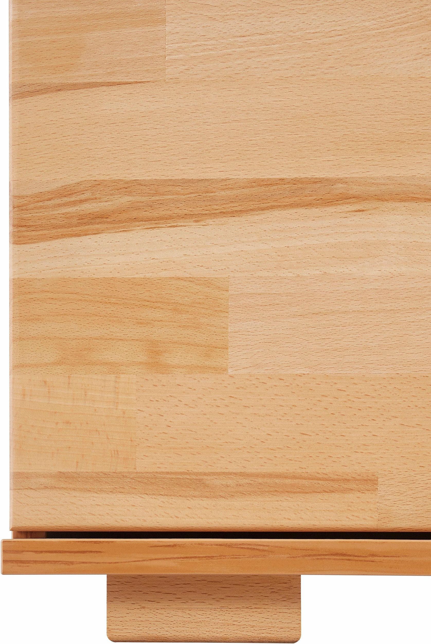 OTTO home Wohnwand VETRO: besteht aus 2 Vitrinen, 1 Lowboard & 1 Wandregal, Wohnzimmer., (4-St), Breite:280cm,Türen aus Massivholz mit Glaseinsätzen,Korpus aus Melamin