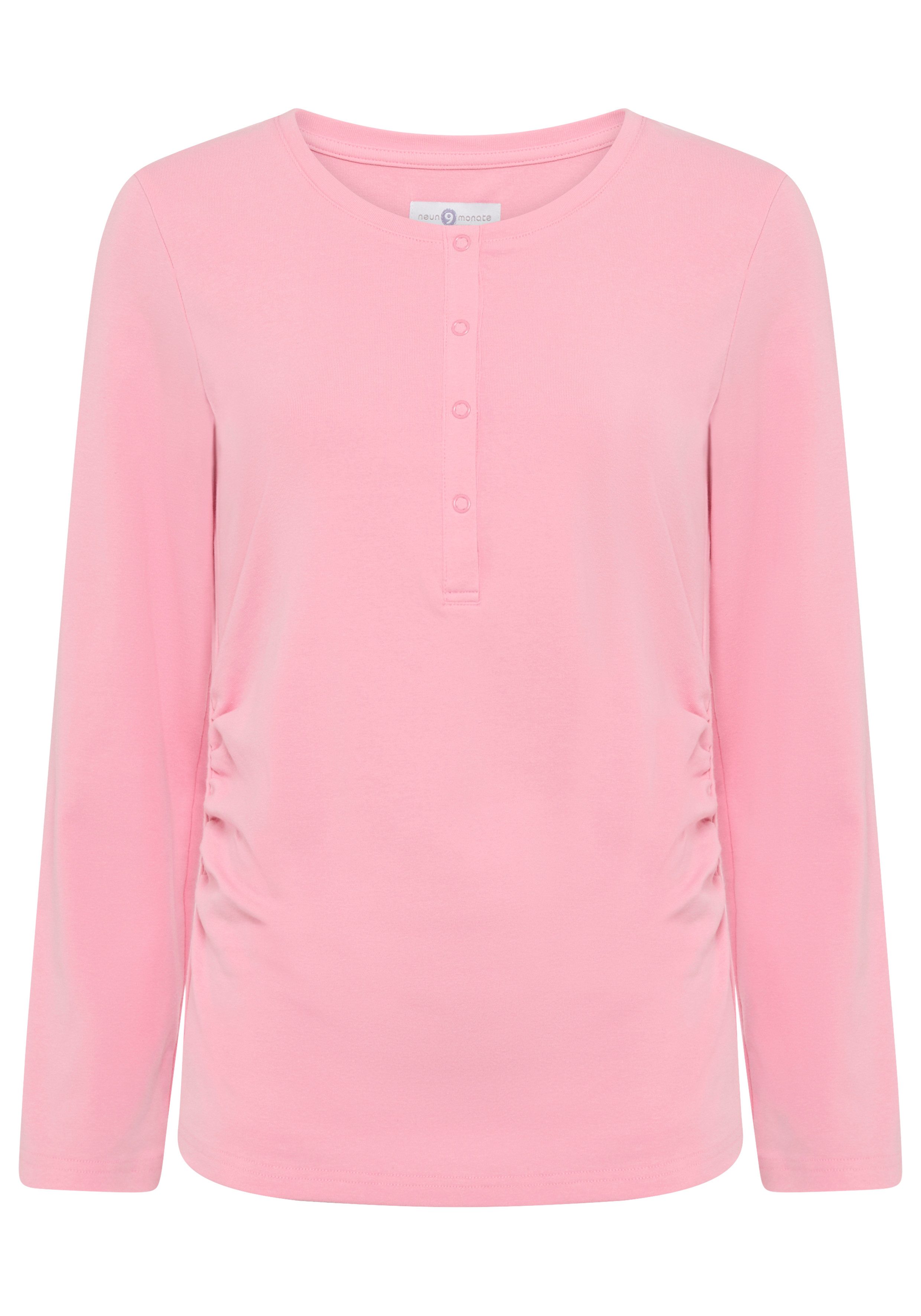 Nine-month maternity shirt, 2-pack nursing shirts with practical neckline (2-piece set), 2-pack maternity shirt for pregnancy and breastfeeding