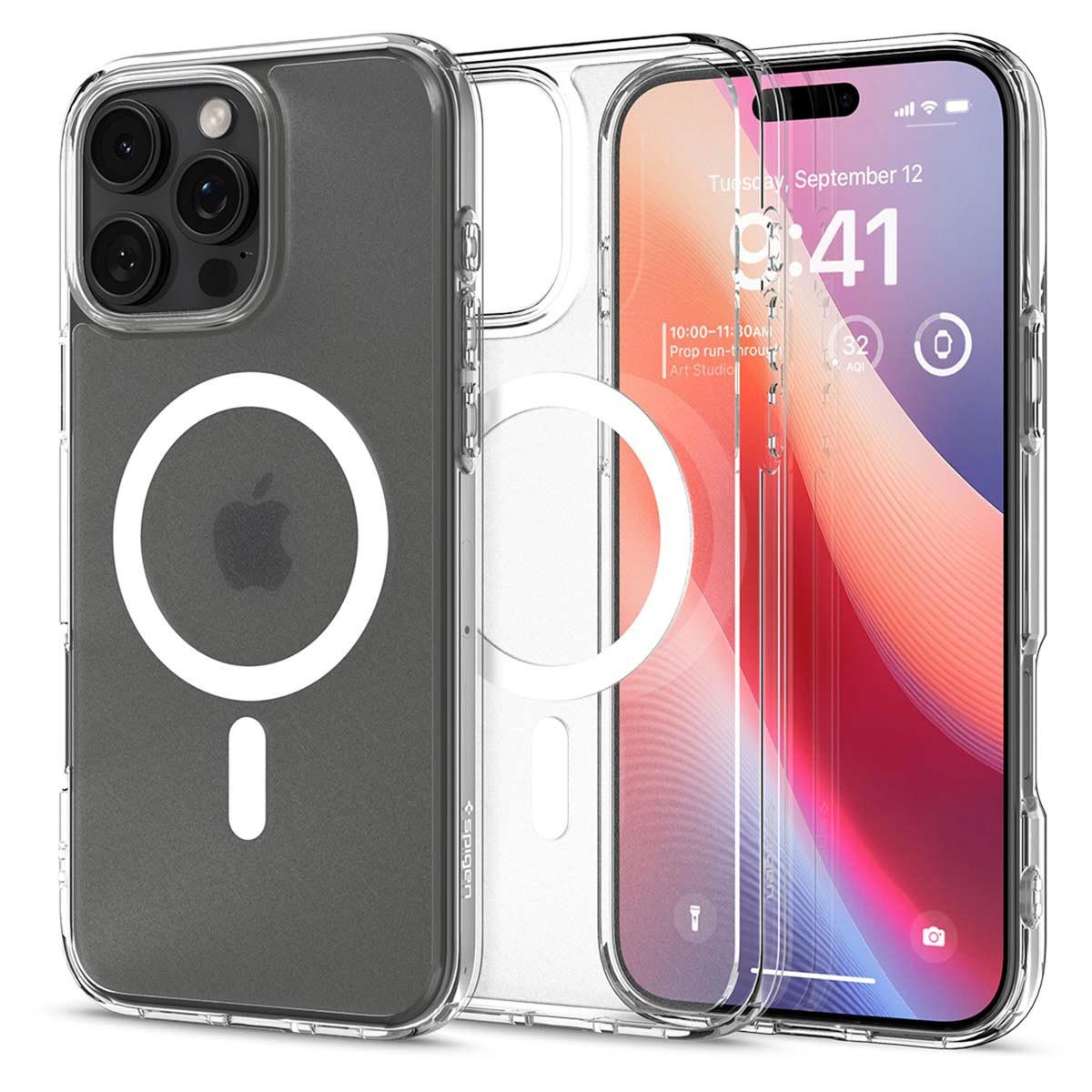 Spigen Backcover Spigen Ultra Hybrid Backcover MagSafe Apple iPhone 16 Pro Max - Froste
