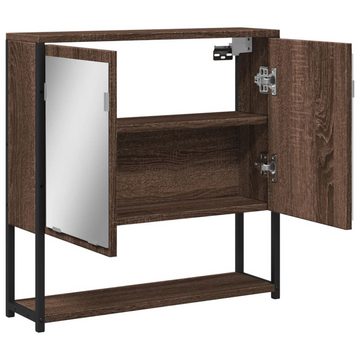 vidaXL Schminktisch Bad-Spiegelschrank Braun Eiche-Optik 60x16x60cm Holzwerkstoff