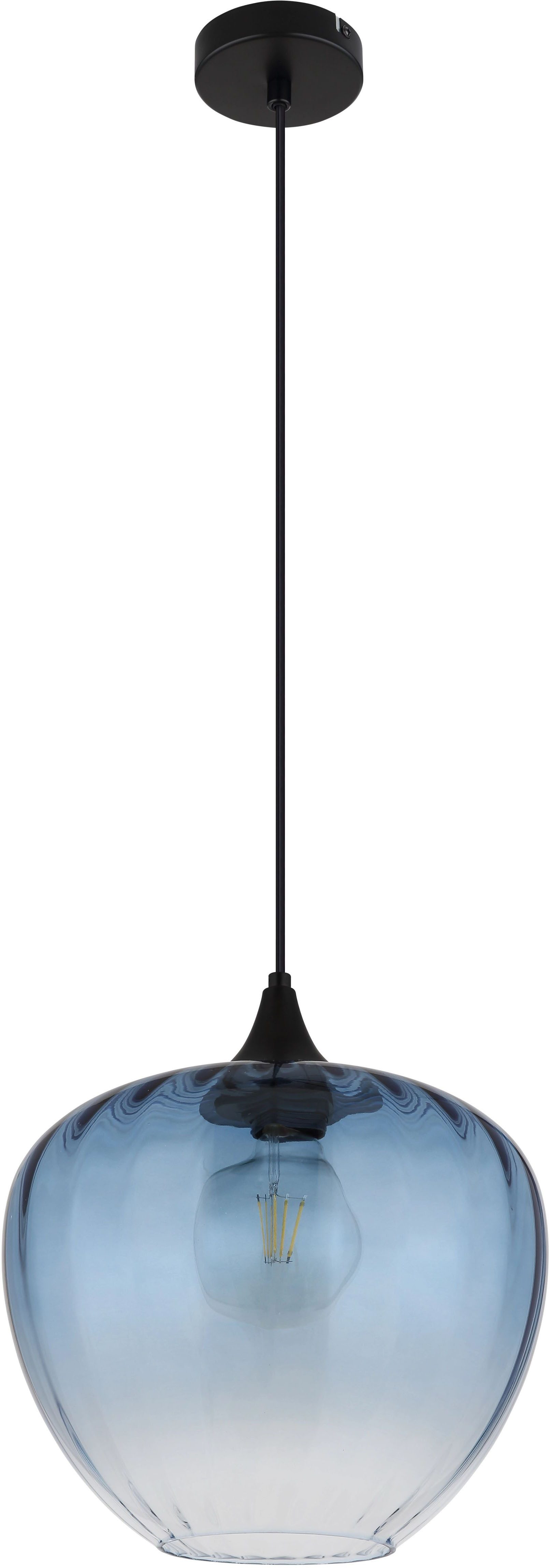 GLOBO LIGHTING Pendelleuchte SANDER, ohne Leuchtmittel, Gläser, Hängeleuchte, Wohnzimmer, Esstisch