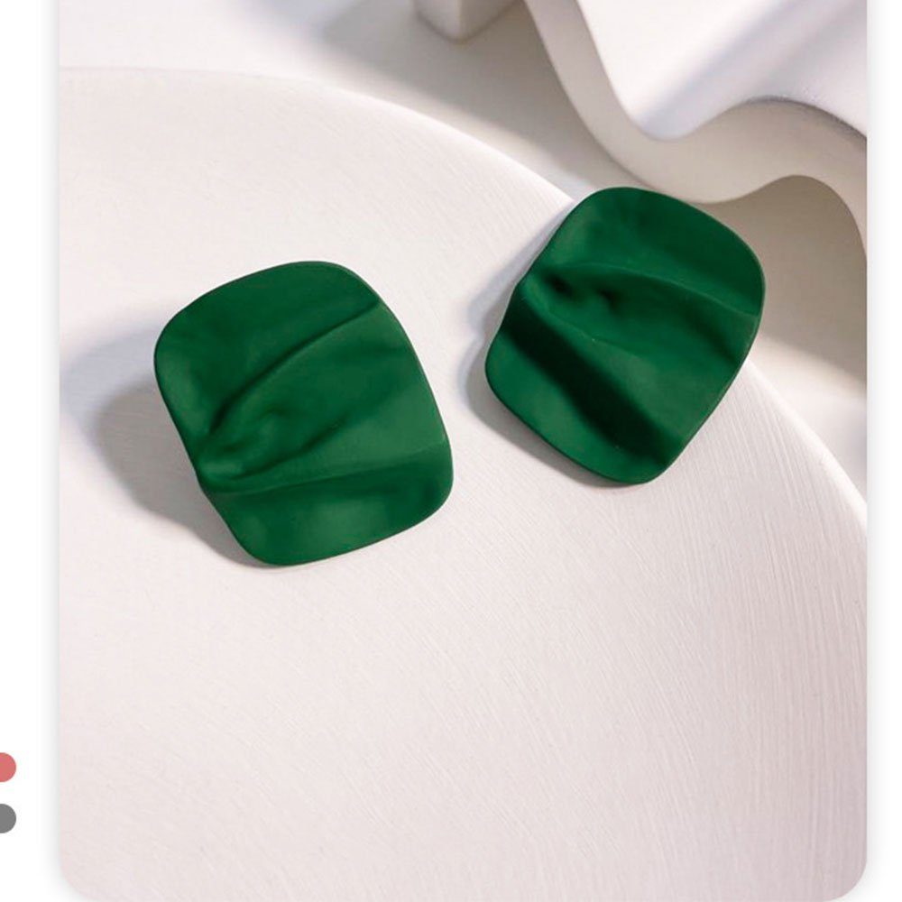 Ohrringe Paar Schmuck Ohrhänger Ohrstecker Paar AUzzO~ Vintage EleganteEinfachheit Grün für Damen