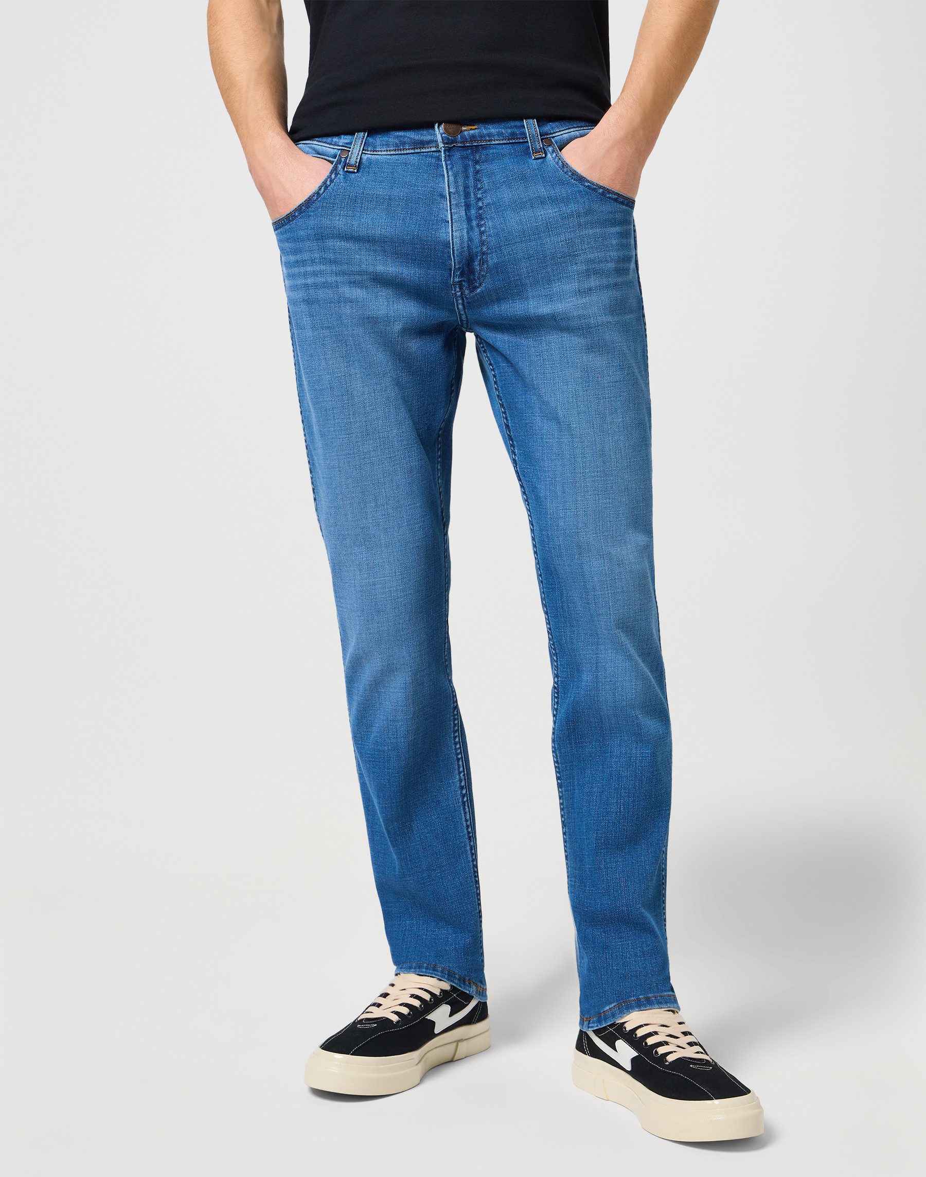 Wrangler Herren Jeans GREENSBORO - Regular Fit - Blau - Softwear günstig online kaufen