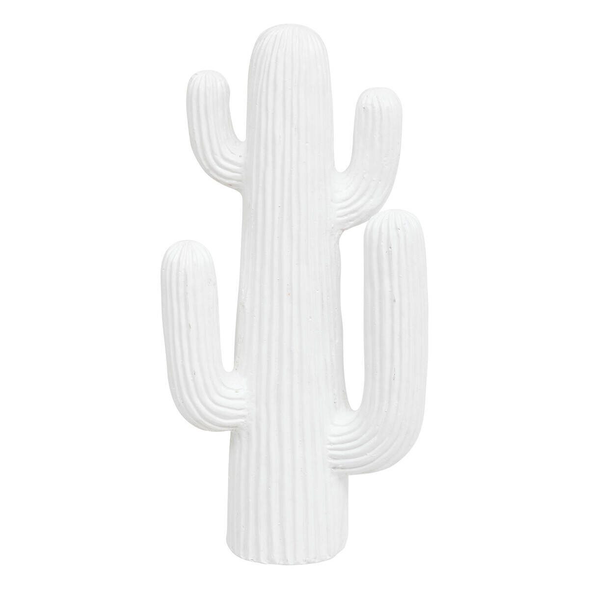 Atmosphera Créateur d'intérieur Dekofigur Dekorative Figur Kaktus weiß RODRIGO, 38 cm (Deko-Objekt, Deko-Objekt)