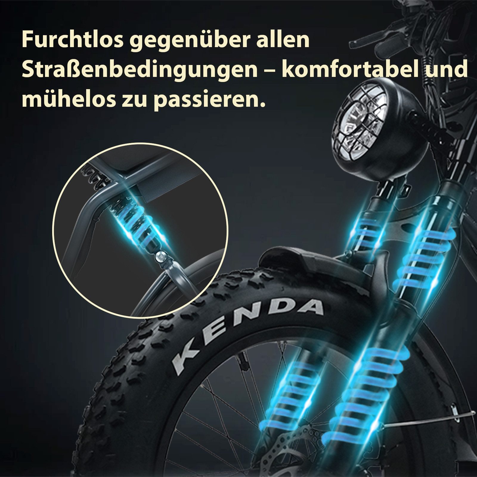 Vankel E-Bike Cityrad E6 Elektrofahrrad 20” x 4 Zoll Damen u. Herren Pedelec 720Wh Max.100KM, Kettenschaltung, Heckmotor, 720 Wh, Pedelec, Elektrofahrrad E-Mountainbike für Erwachsene, E-bikes