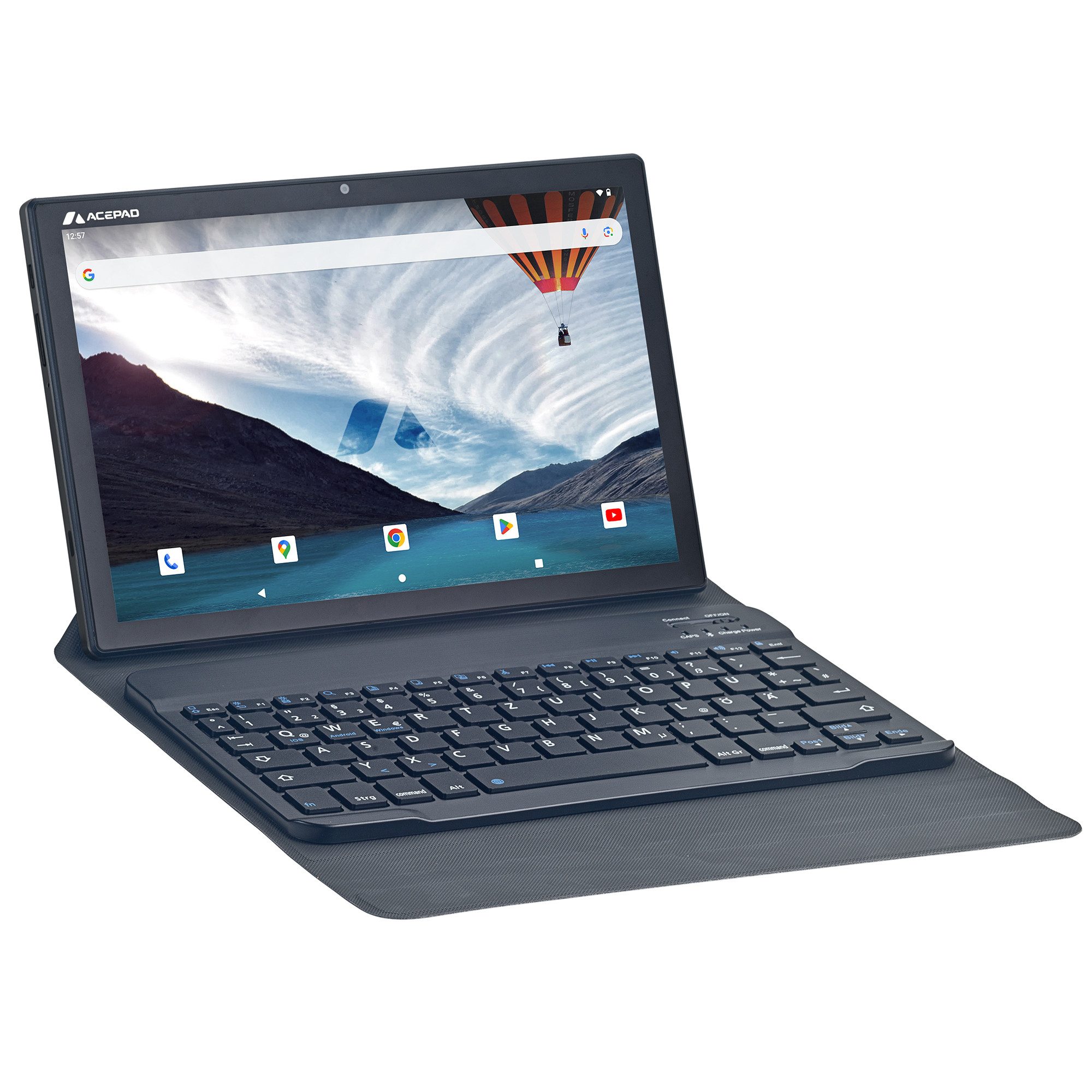 Acepad A151T Full-HD, LTE+WLAN Tablet mit Tastatur Tablet (10.1", 128 GB, Android, 4G (LTE), bis zu 18GB RAM, 10", FHD 1920x1200, Android 16, mit BT-Tastatur Flexi)