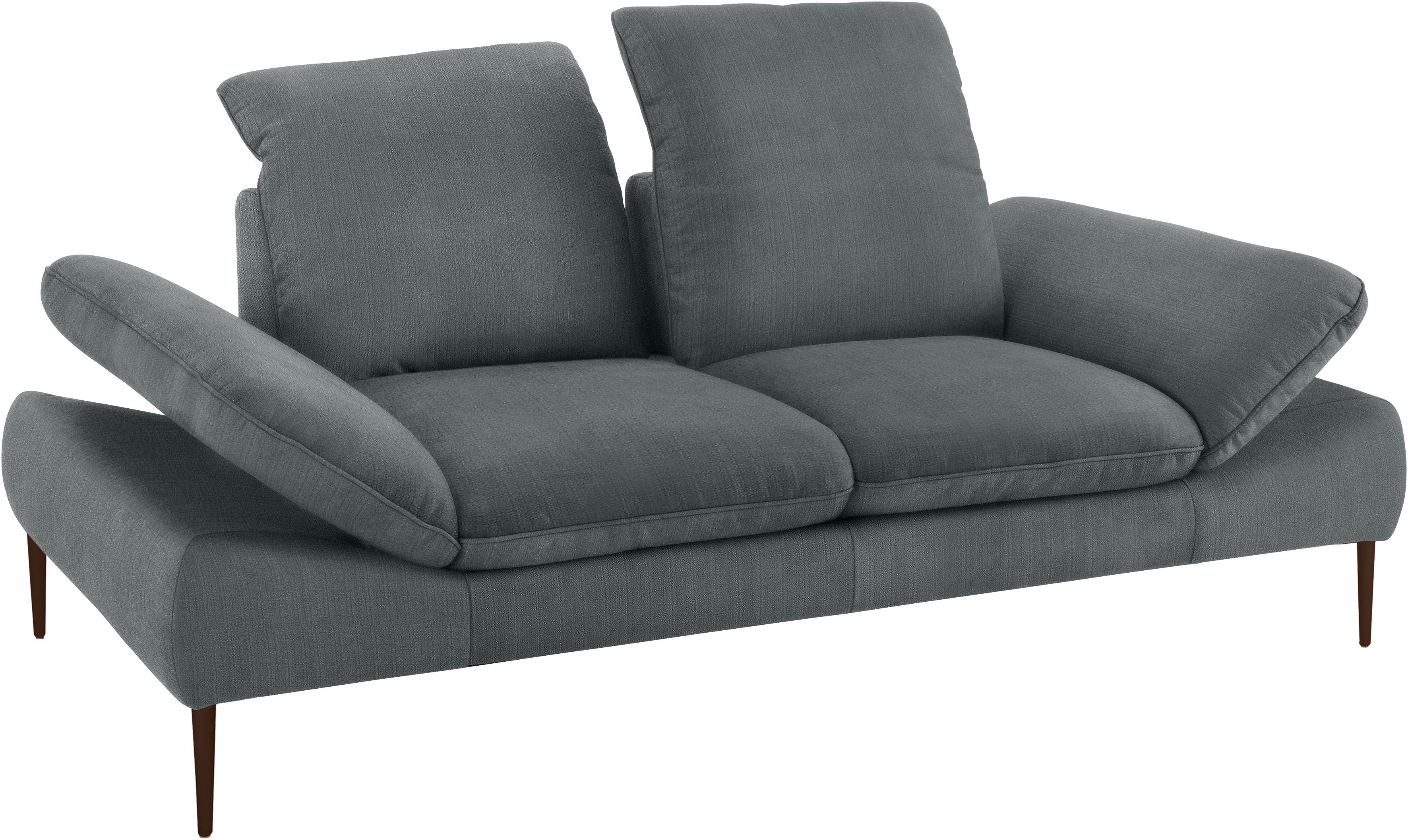 cm 2-Sitzer bronze Breite enjoy&MORE, W.SCHILLIG 202 pulverbeschichtet, Füße Sitztiefenverstellung,
