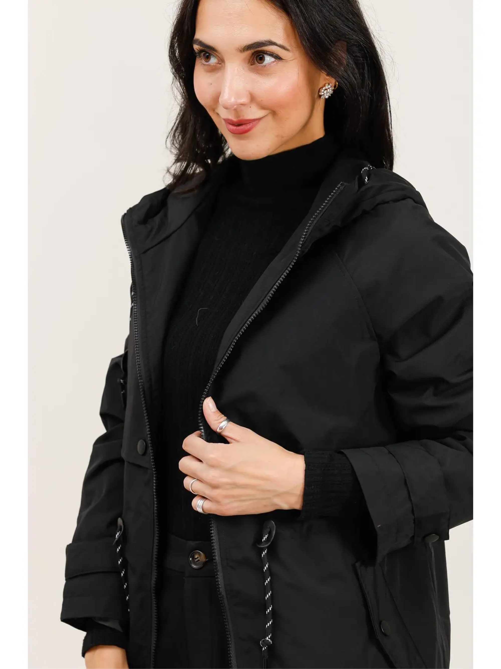 ANNIS Fashion & Accessoires Regenmantel "ELLA 1.0" (1-tlg) NEU, leicht gefüttert, wasserdicht