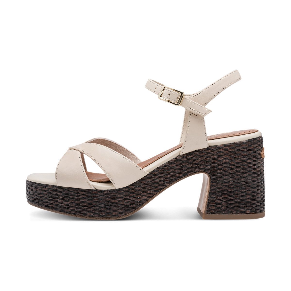 Tamaris 1-28313-44 Damen Sandalette High Heels, Sandalen, Pumps, Sommerschuhe, Riemchen