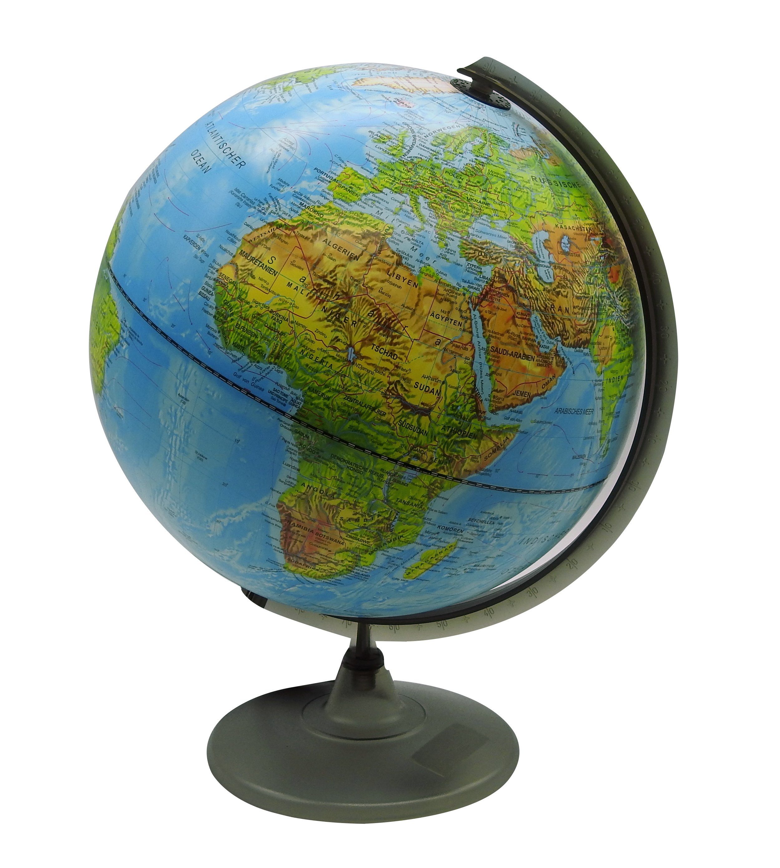 BONETTI Globus, Globus mit Beleuchtung 30 cm Lampe Leuchtglobus Weltkarte  Leuchte