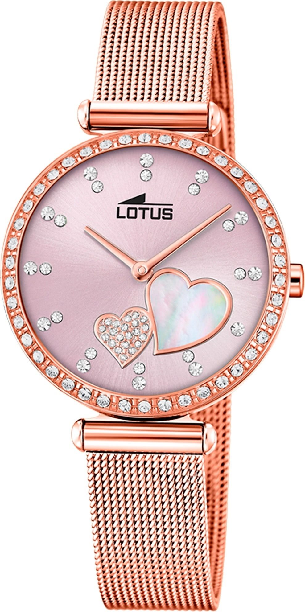 Lotus Quarzuhr Lotus Damenuhr Bliss Armbanduhr, (Analoguhr), Damen Armbanduhr rund, klein (ca. 29mm), Edelstahl, Luxus