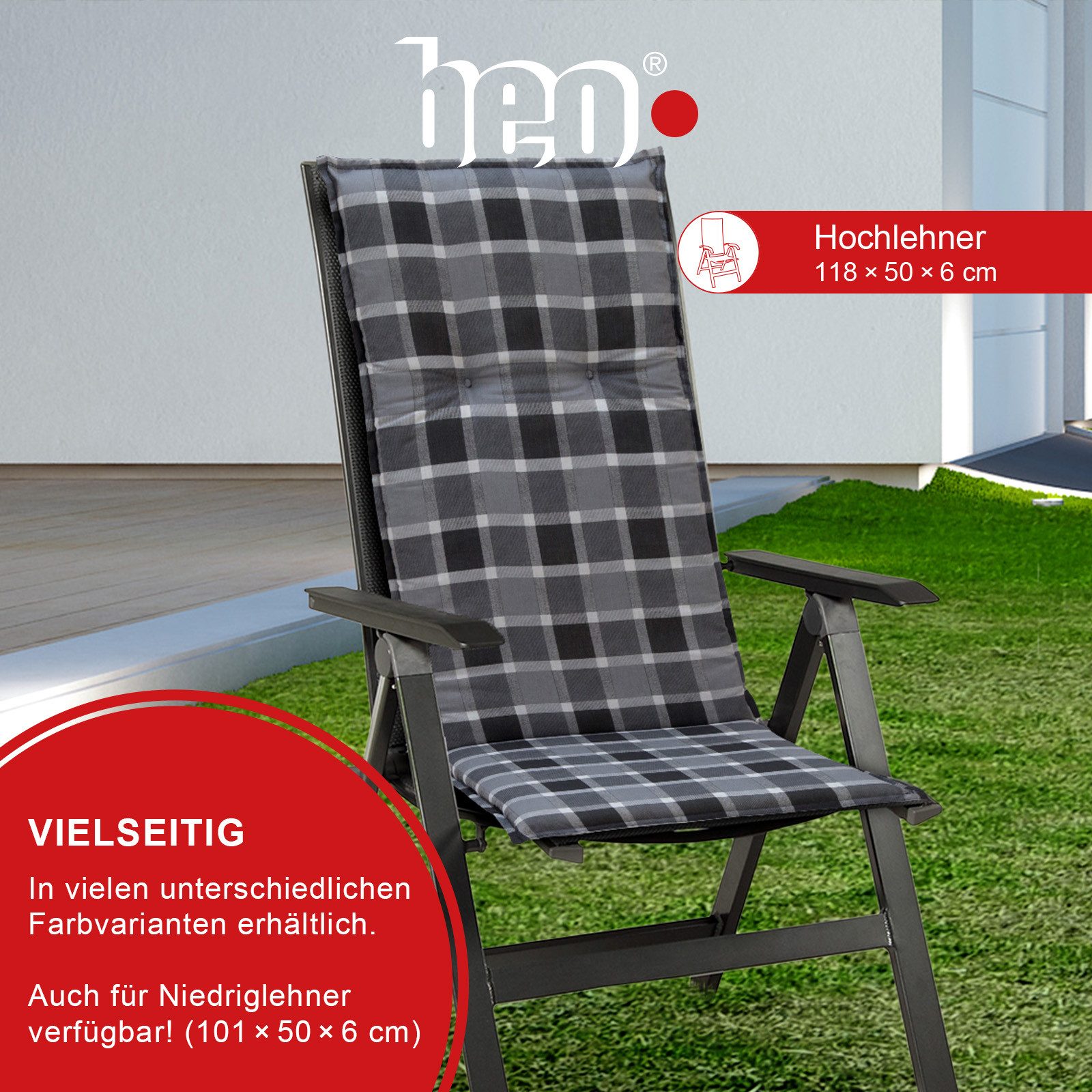 beo Polsterauflage Saumauflage Hochlehner Barcelona im günstig online kaufen