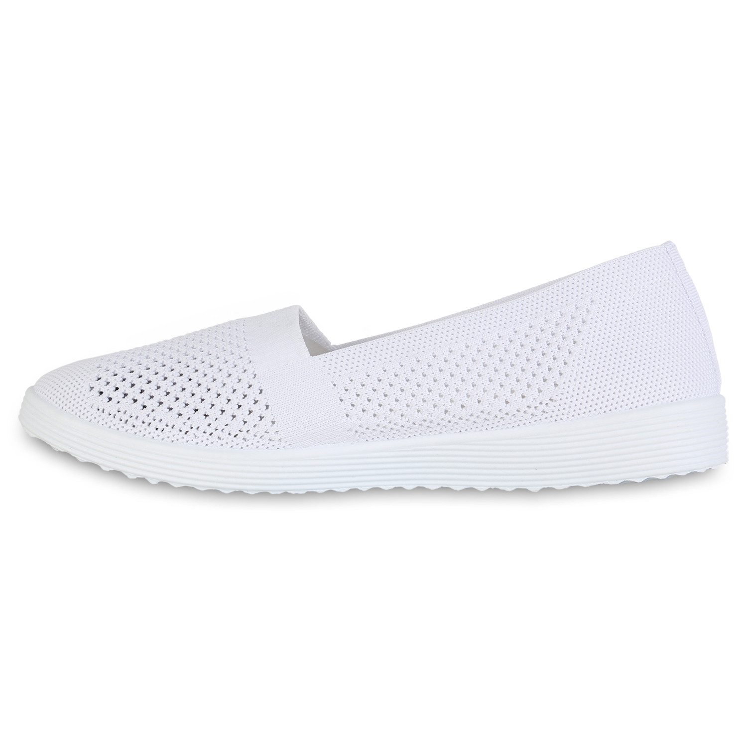 VAN HILL 841602 Slipper Damen Slip Ons Slippers Bequeme Strick Profil-Sohle günstig online kaufen