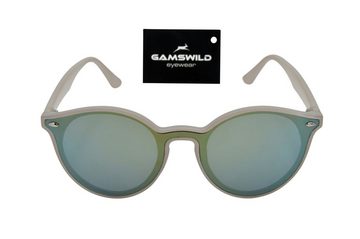 Gamswild Sonnenbrille UV400 GAMSSTYLE Modebrille Cat-Eye Damenbrille Teenybrille Mädchenbrille Modell WM1321, pastell - rosa, beige, mint-grün