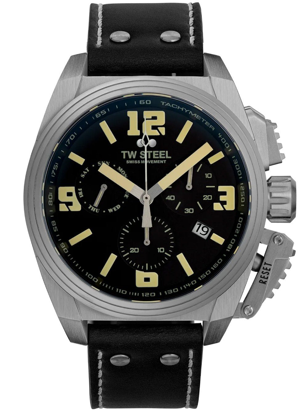 TW Steel Quarzuhr TW-Steel TW1111 Canteen Chronograph Herrenuhr 46mm 10ATM TW-Steel TW1111 Canteen Chronograph Herrenuhr 46mm 10ATM