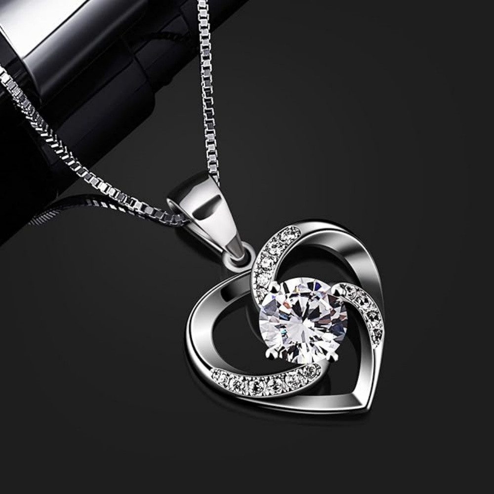 PFCTART Herzkette Damenherz-Halskette aus 925er Sterlingsilber (Ideal für F günstig online kaufen