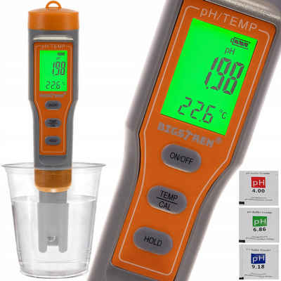 ISO TRADE pH-Messgerät Wasserqualitätstester Wassertester 4in1 LED Ph-Tester