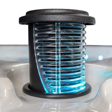 Canadian Spa GmbH Whirlpool Victoria UV, 219 cm x 219 cm, für 6 Personen, Inkl. UV & Ozon