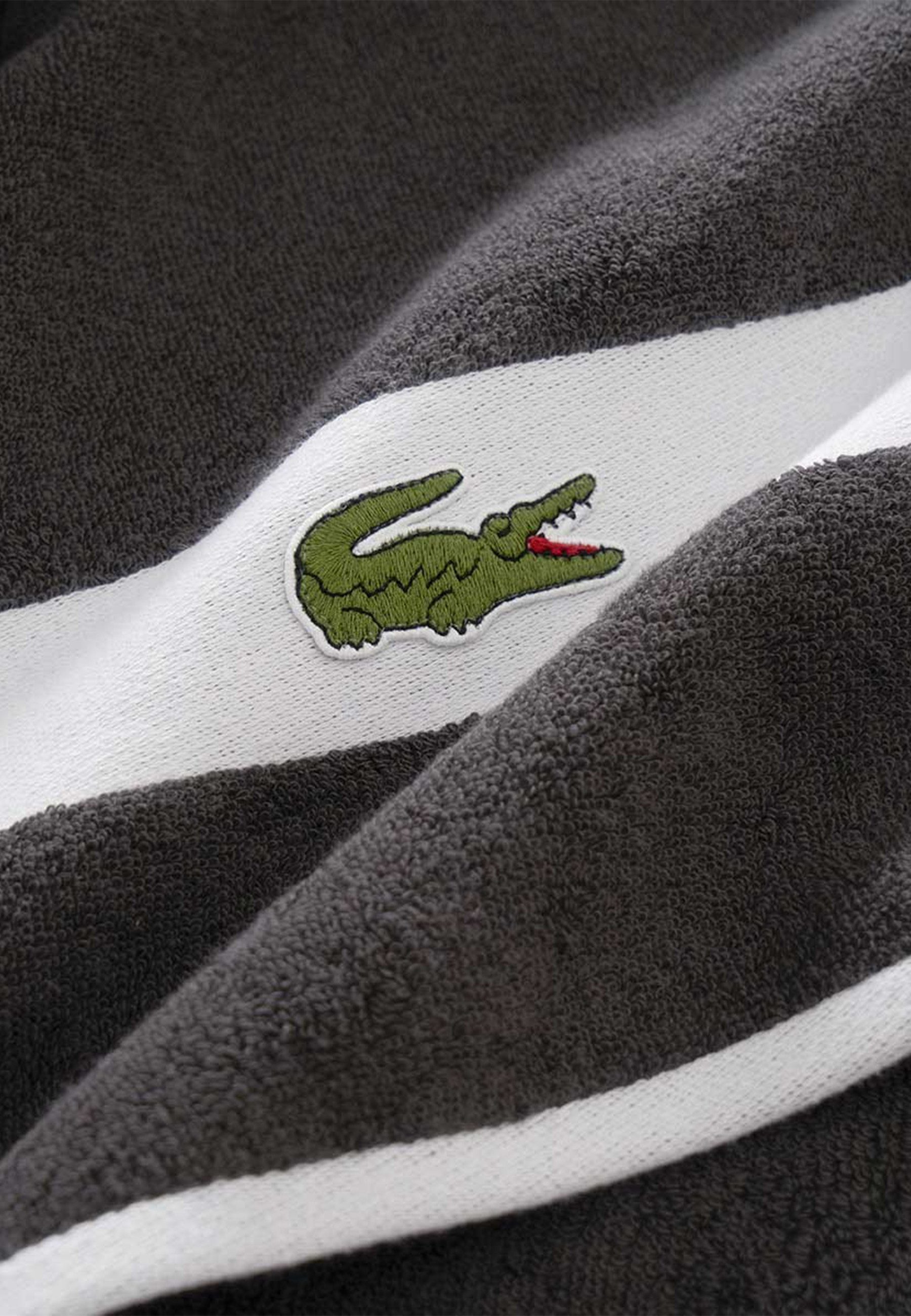 Lacoste Duschtuch LCASUAL, Frottier (1-St), mit Label-Applikationen und Bordüre