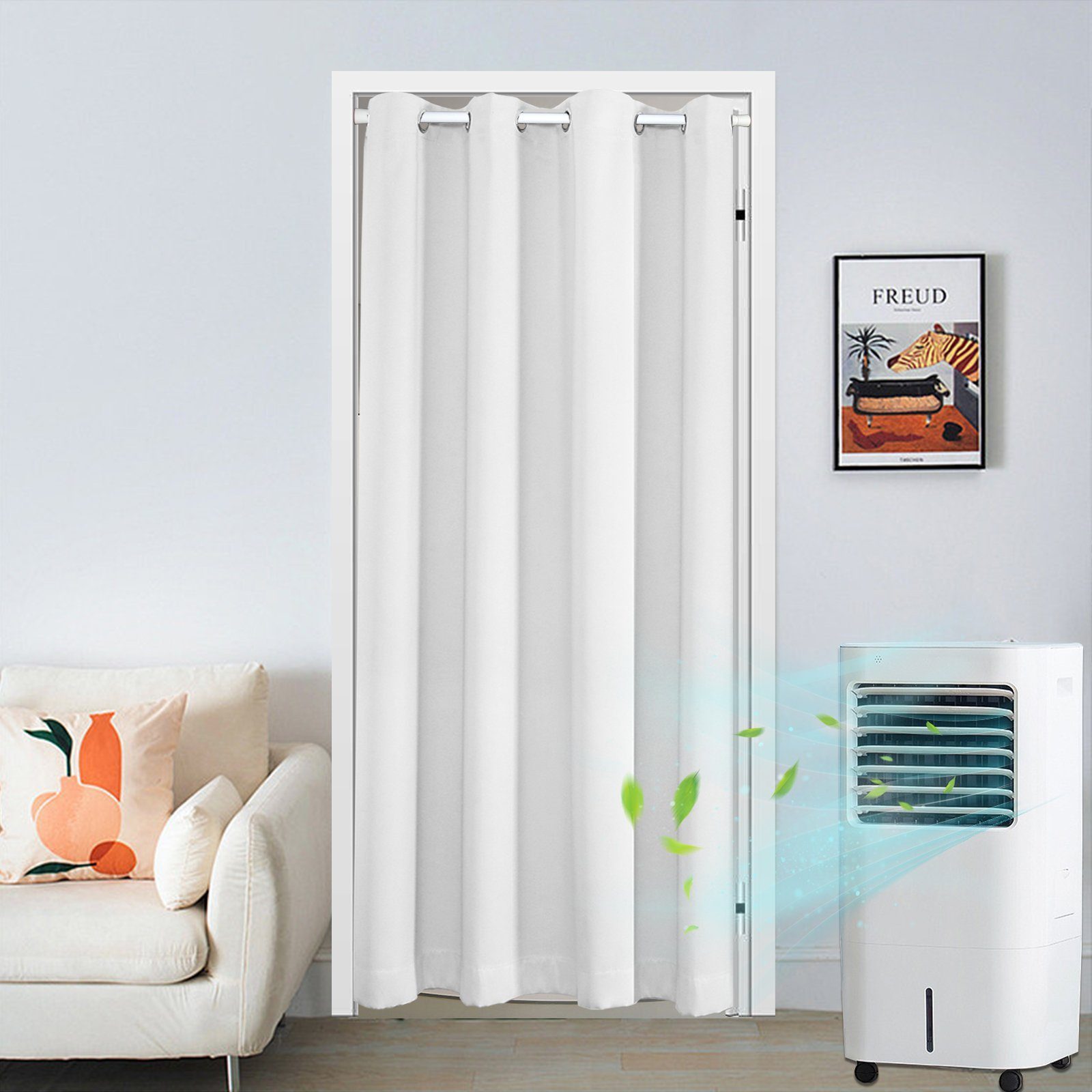 BYSURE Türvorhang (1 St), Ösen, blickdicht, Thermovorhang für Schlafzimmer, günstig online kaufen