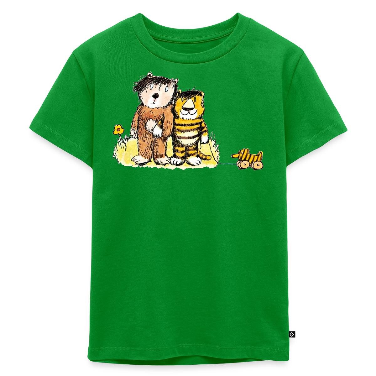 T-Shirt Janosch Tiger, Bär und Tigerente auf Wiese Kinder Premium T-Shirt