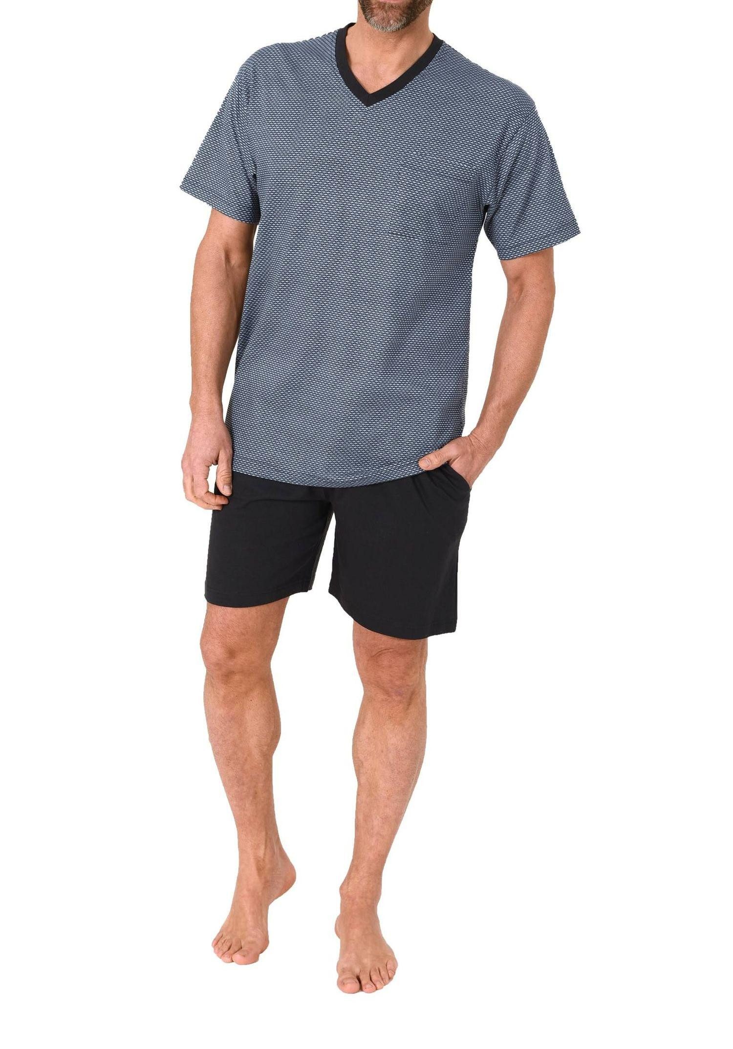 Pyjama Normann Herren Schlafanzug kurzarm Shorty - auch in Übergrößen