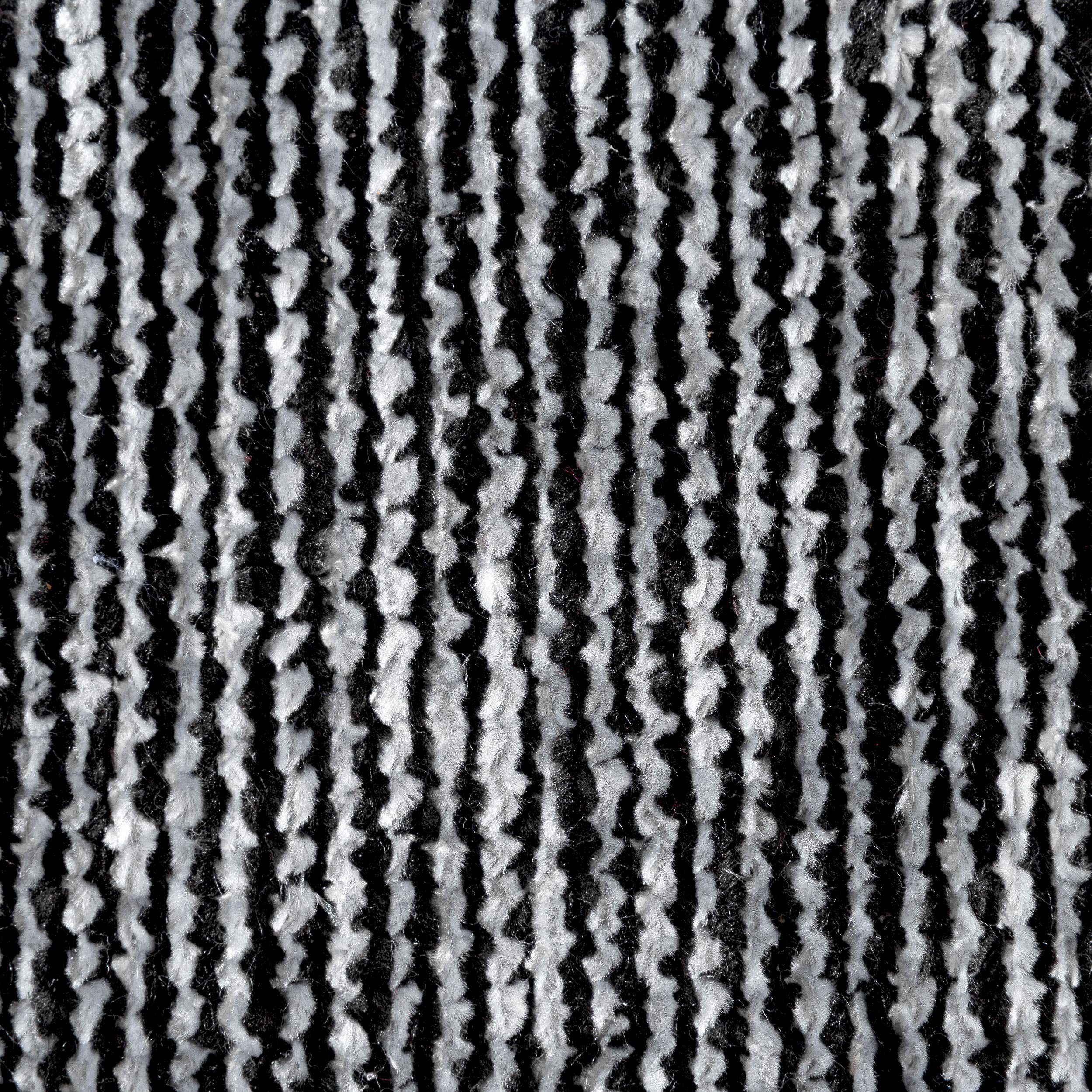 Teppich Stela, Sehrazat, Flachgewebe, rechteckig, Fransen Höhe: 5 grau waschbar, mit mm, und Chenille