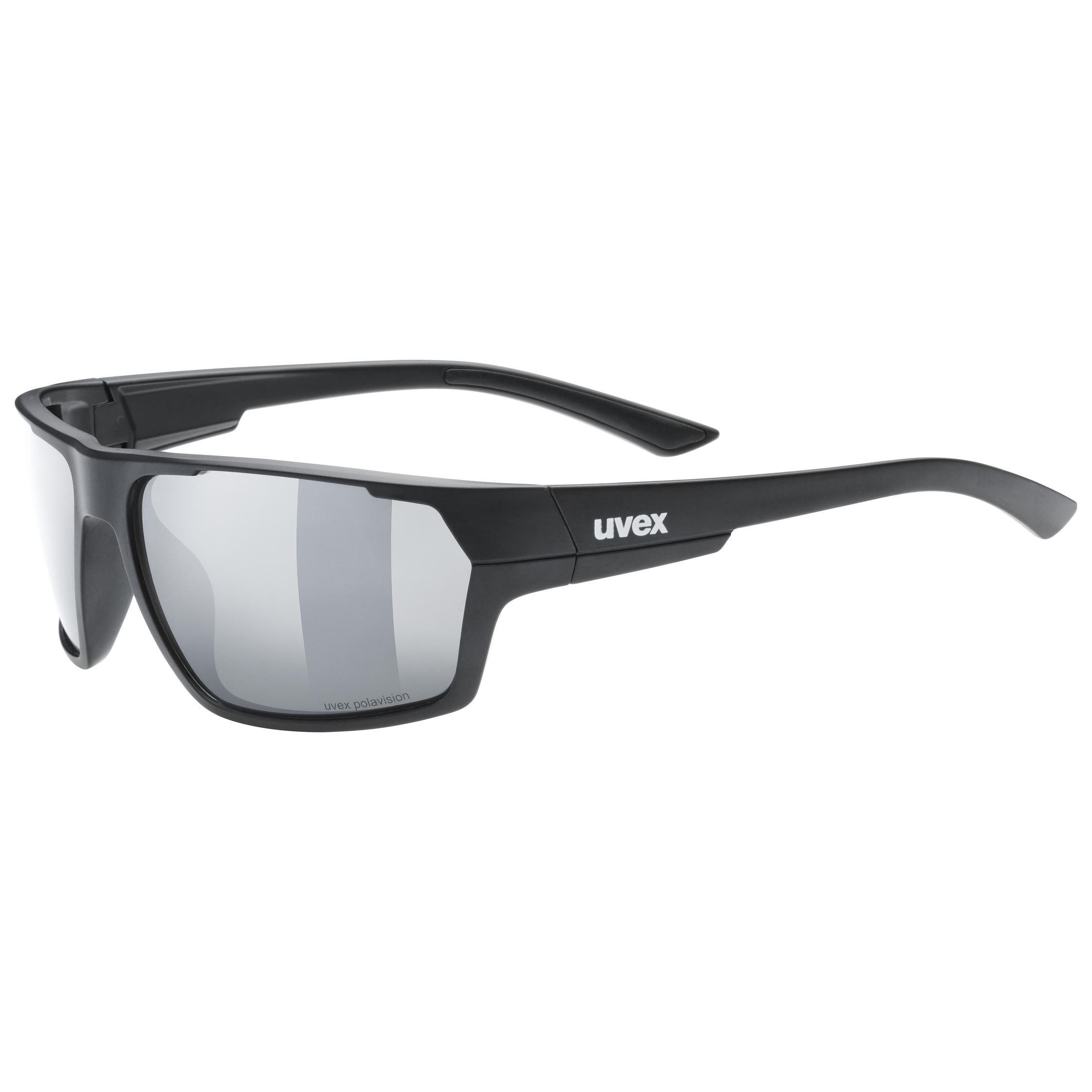 Sonnenbrille uvex sportstyle 233 P BLACK MAT