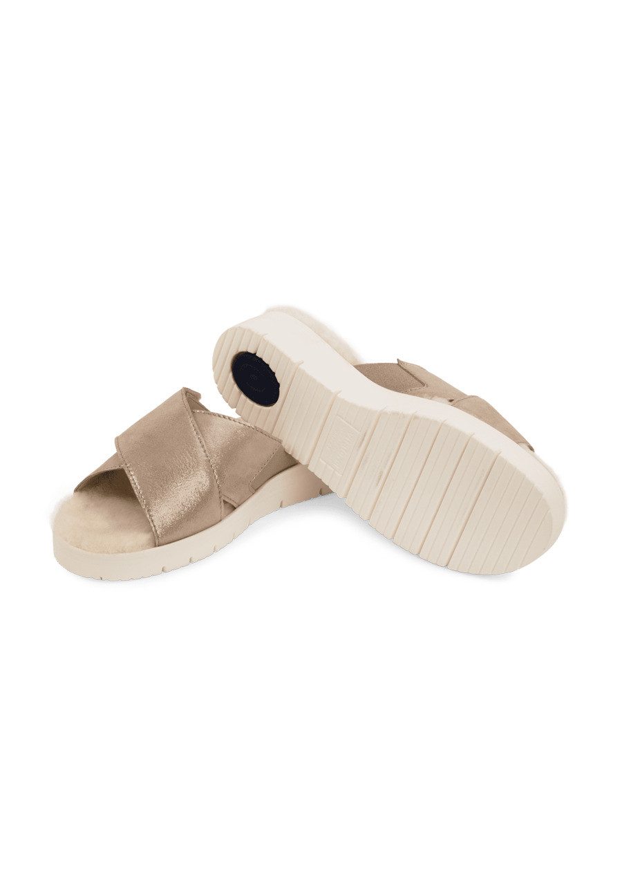 vitaform Damen Pantoletten Samtziegenleder Pantolette