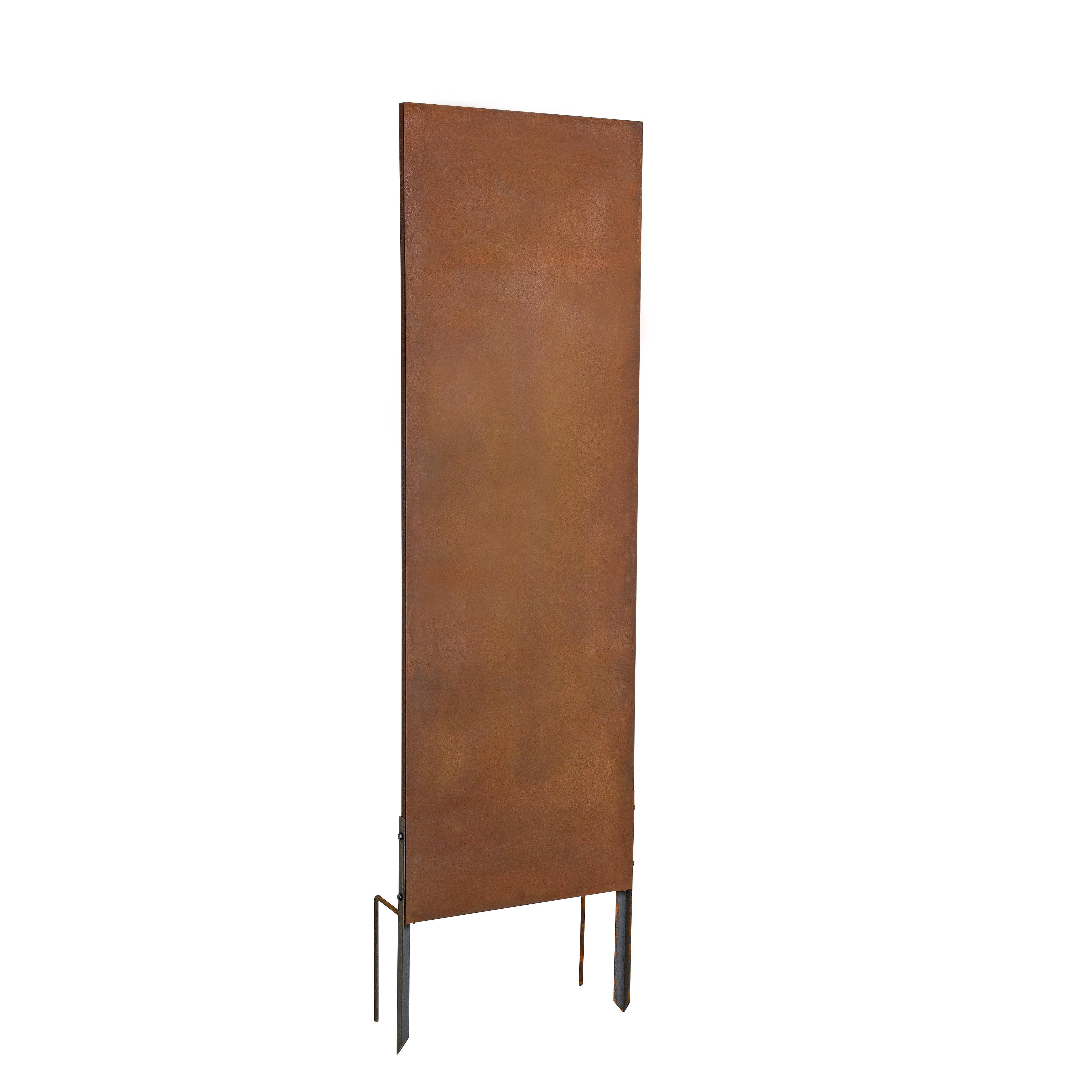 ESTEXO Sichtschutzelement Metall Gartenzaun Sichtschutzwand 170 cm Edelrost Sichtschutz-Elemen