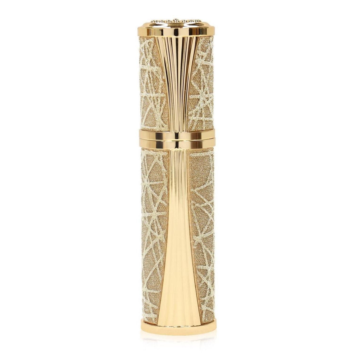 LuxusKollektion Parfümzerstäuber Parfum Zerstäuber Reise Gold Lederoptik