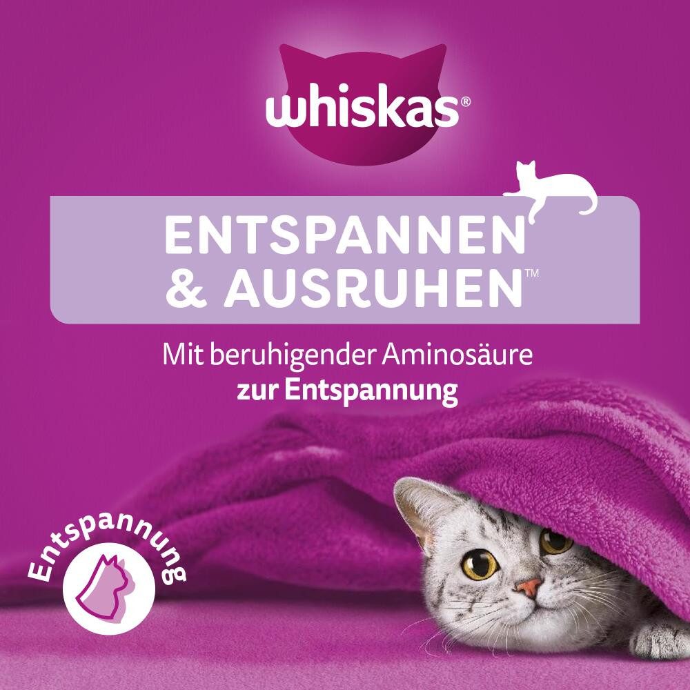 Whiskas WHISKAS® Relax & Unwind mit Huhn 8 x 45g, Snack für: Katze