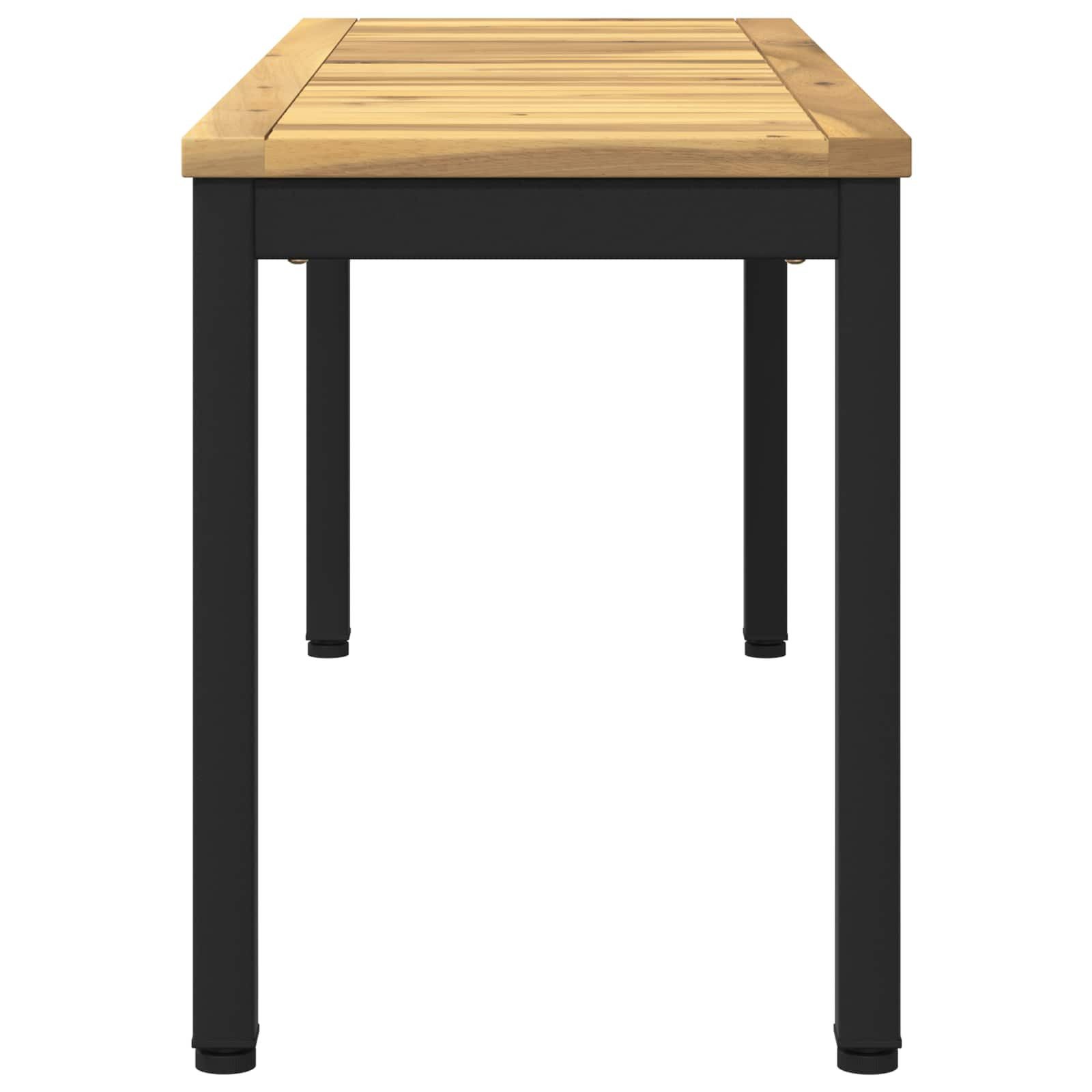 vidaXL Gartenbank Gartenbank 108,5 x 35 x 45 cm Massivholz Rechtwinklig (1-St)