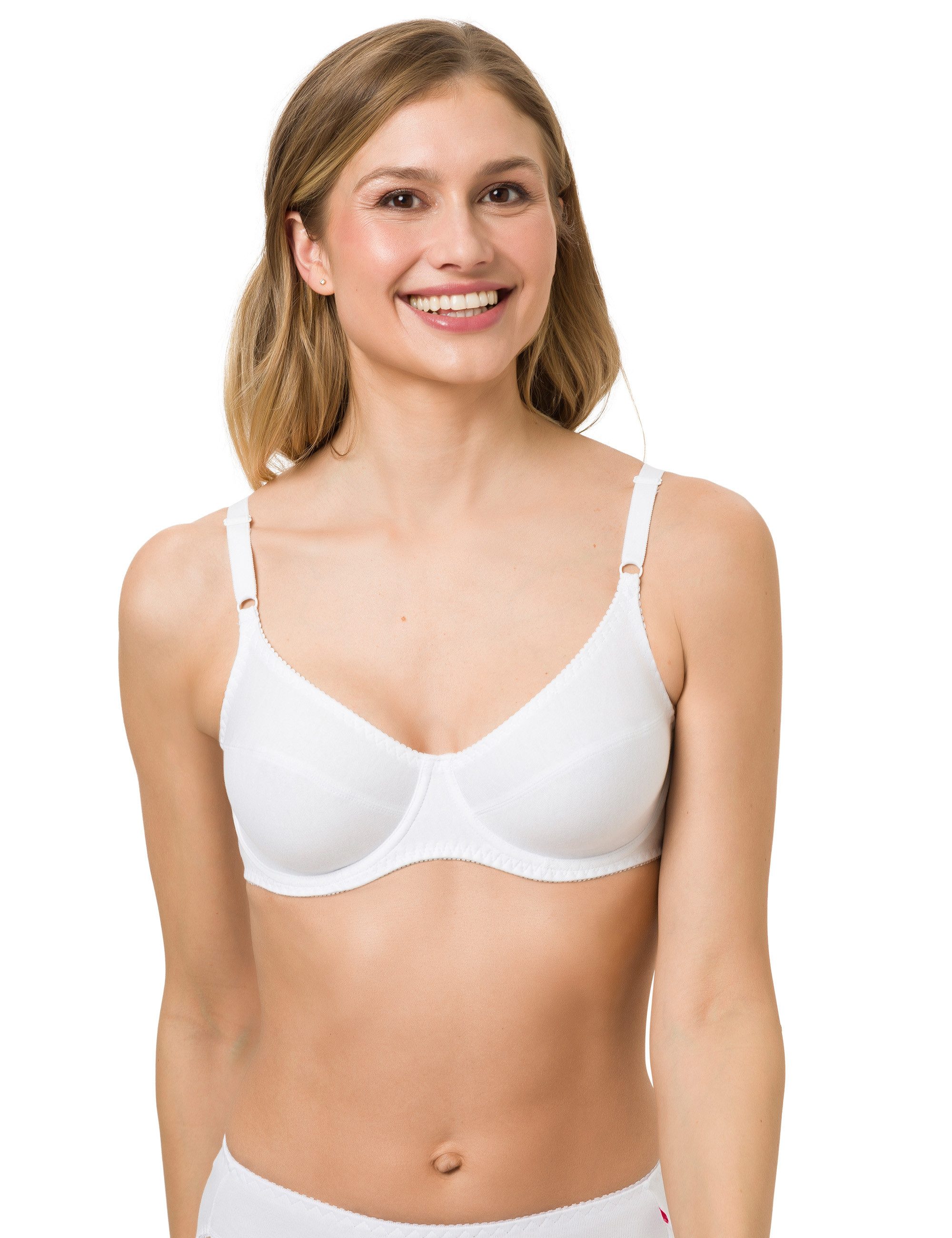 Beedees Bügel-BH Rock'n'Roll W (1, 1-tlg., 1) aus 100 % Baumwolle, bequem, formgebend, unwattiert und ohne Schalen