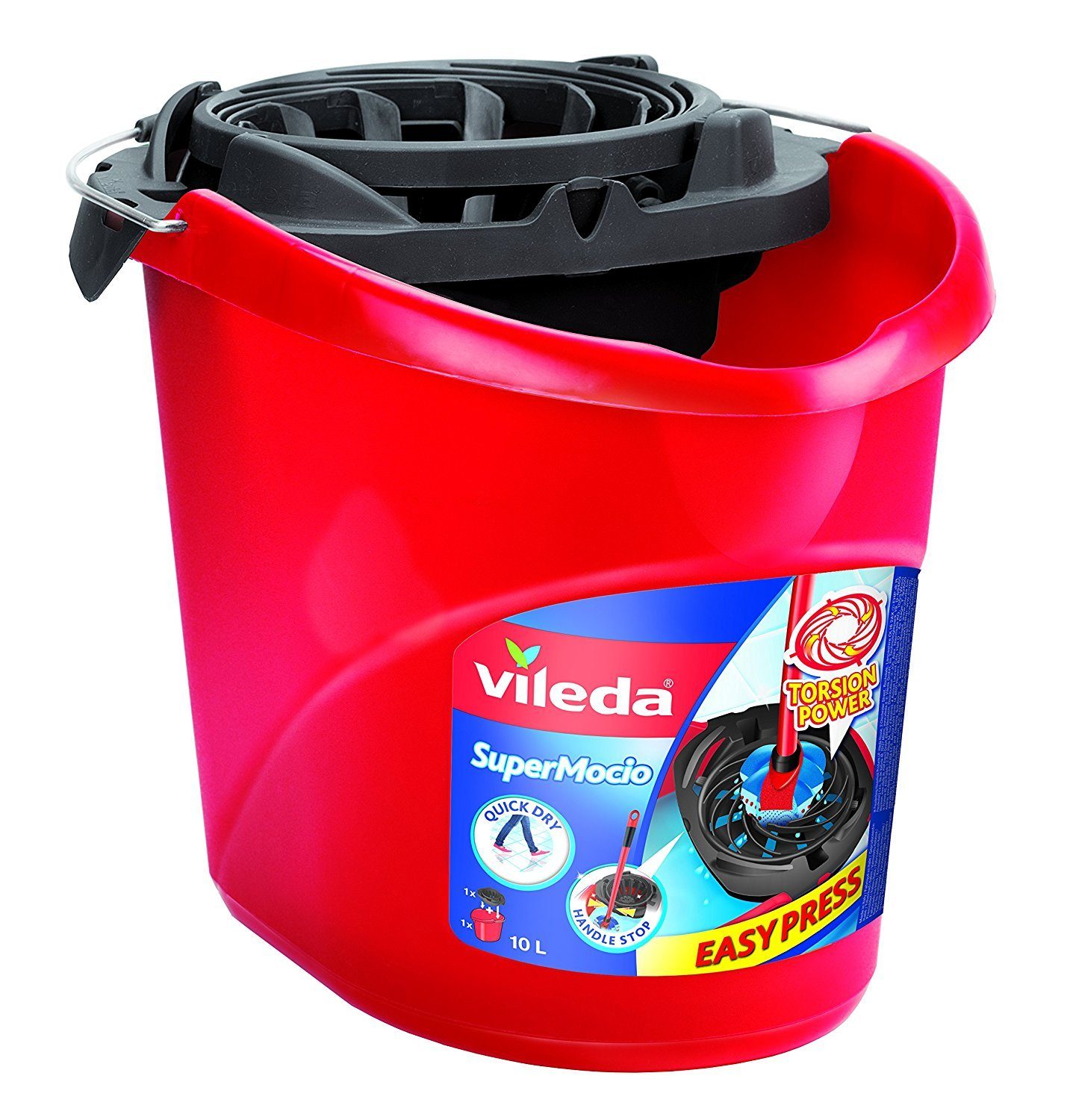Vileda Reinigungsbürsten-Set VILEDA SuperMocio Eimer mit Sieb